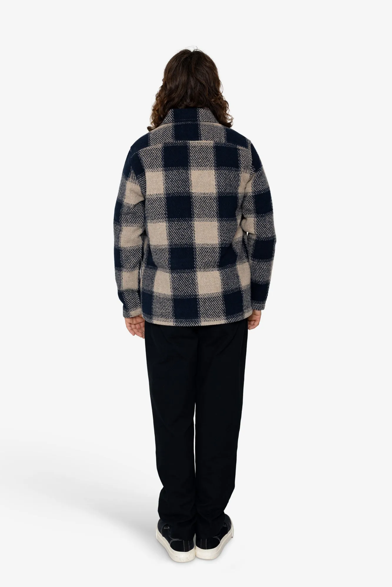 Timber Overshirt - Oat / Navy sold by Folk product image thumbnail 5