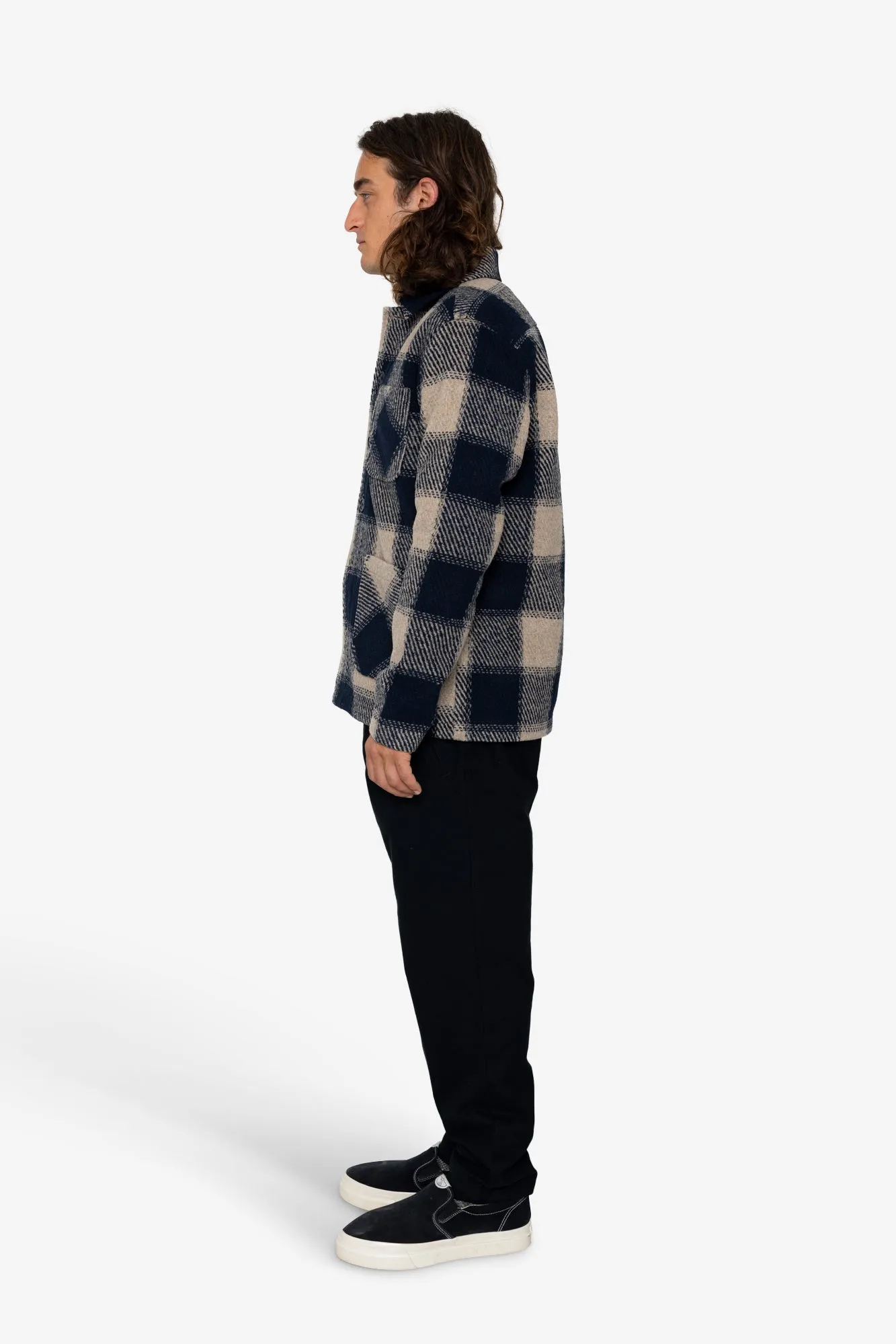 Timber Overshirt - Oat / Navy sold by Folk product image thumbnail 4