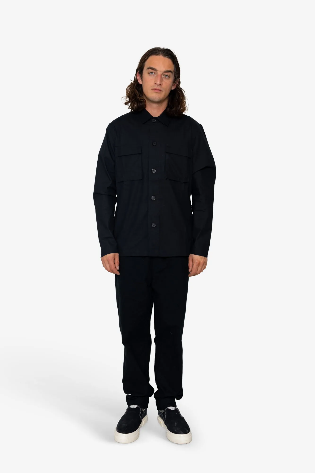 Bones Overshirt - Black sold by Folk product image thumbnail 2