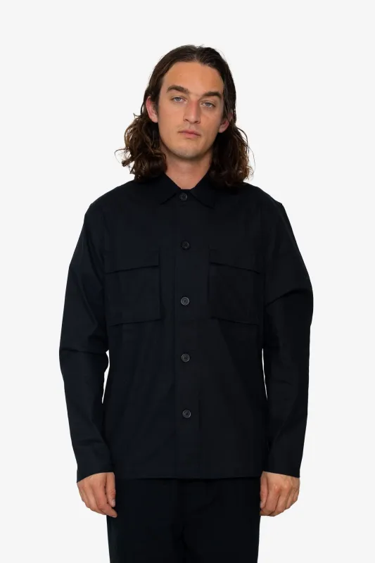Bones Overshirt - Black sold by Folk