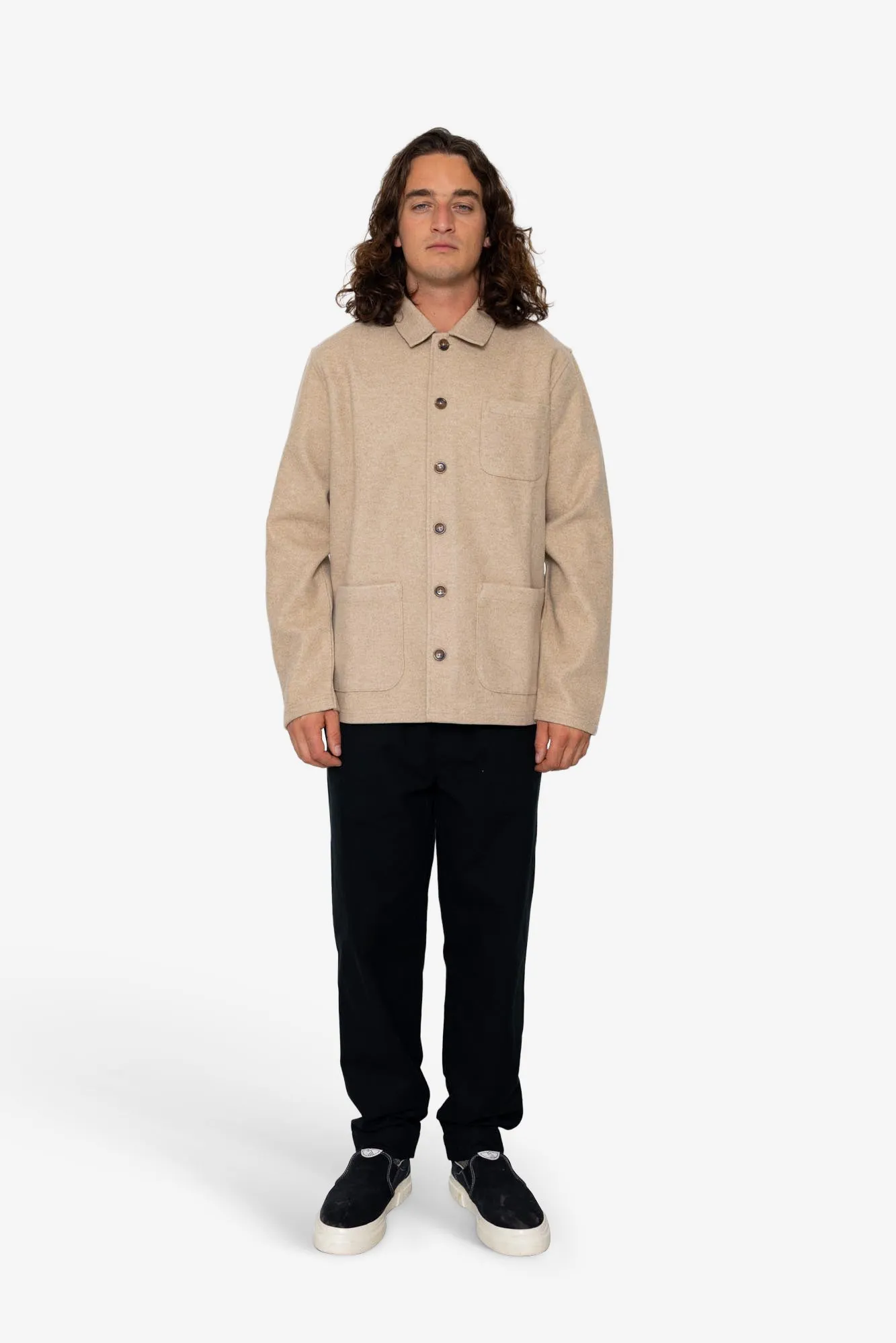 Sonny Overshirt - Stone sold by Folk product image thumbnail 2