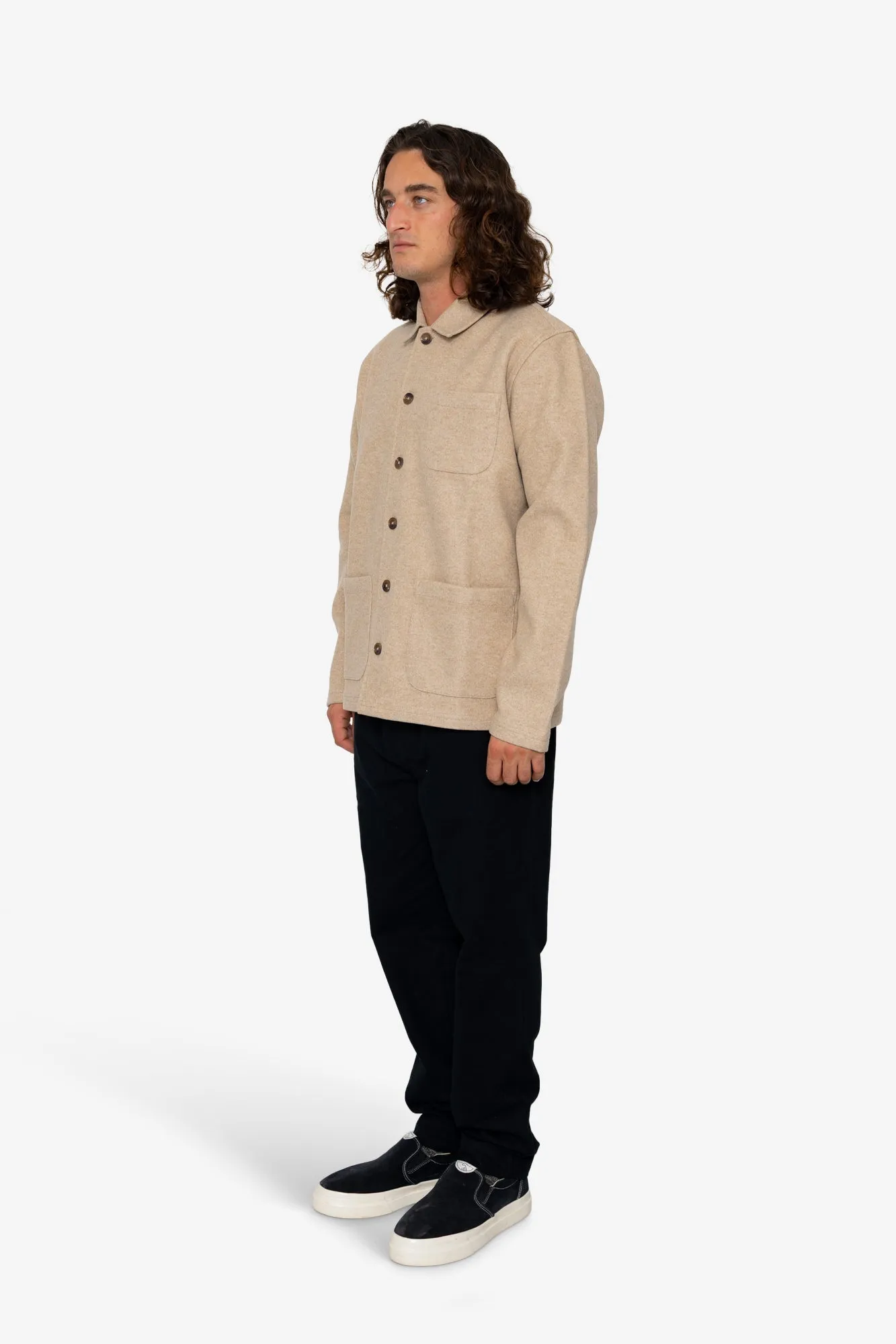 Sonny Overshirt - Stone sold by Folk product image thumbnail 3