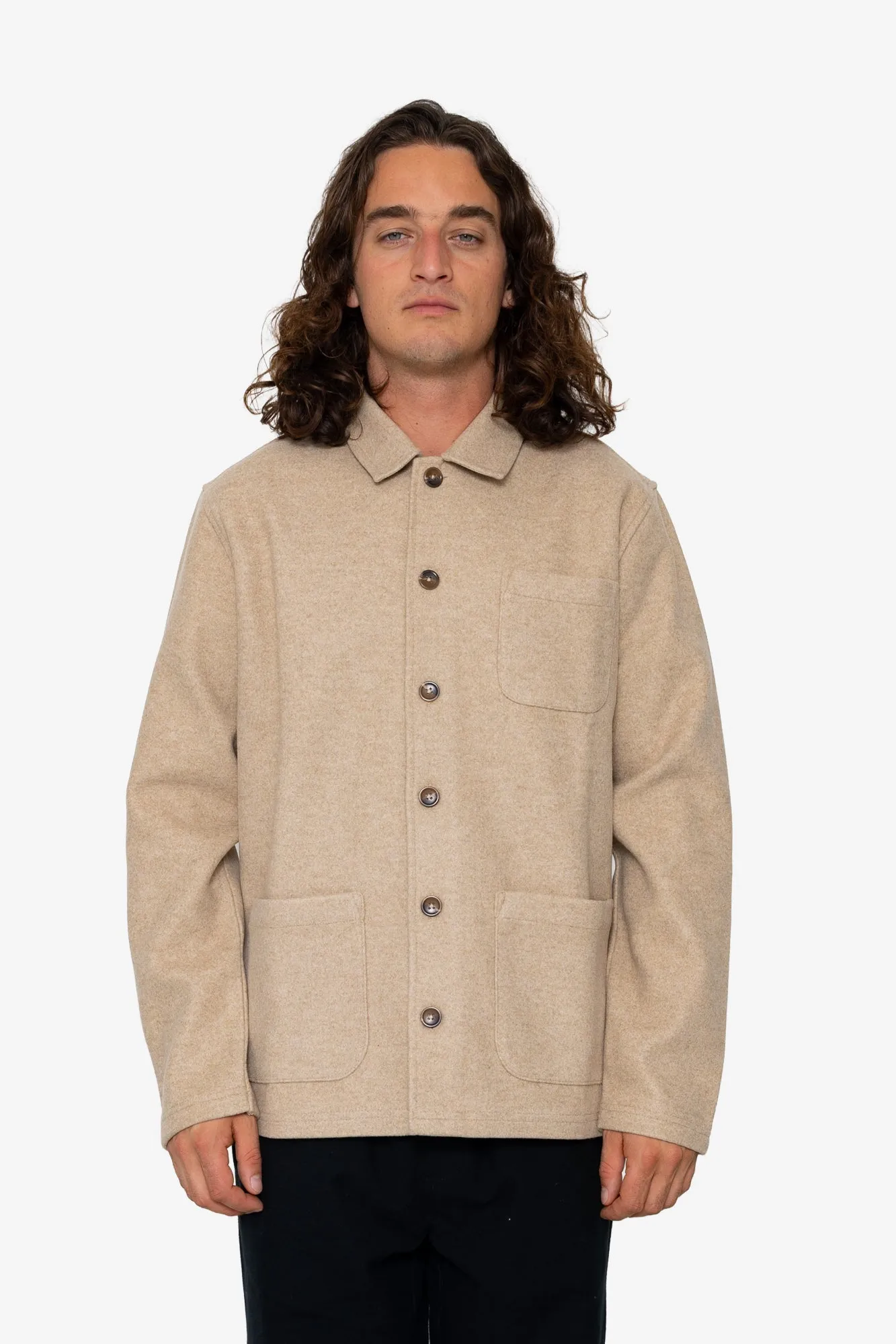 Sonny Overshirt - Stone sold by Folk