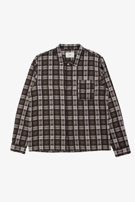 Patch Shirt - Black Window Check sold by Folk