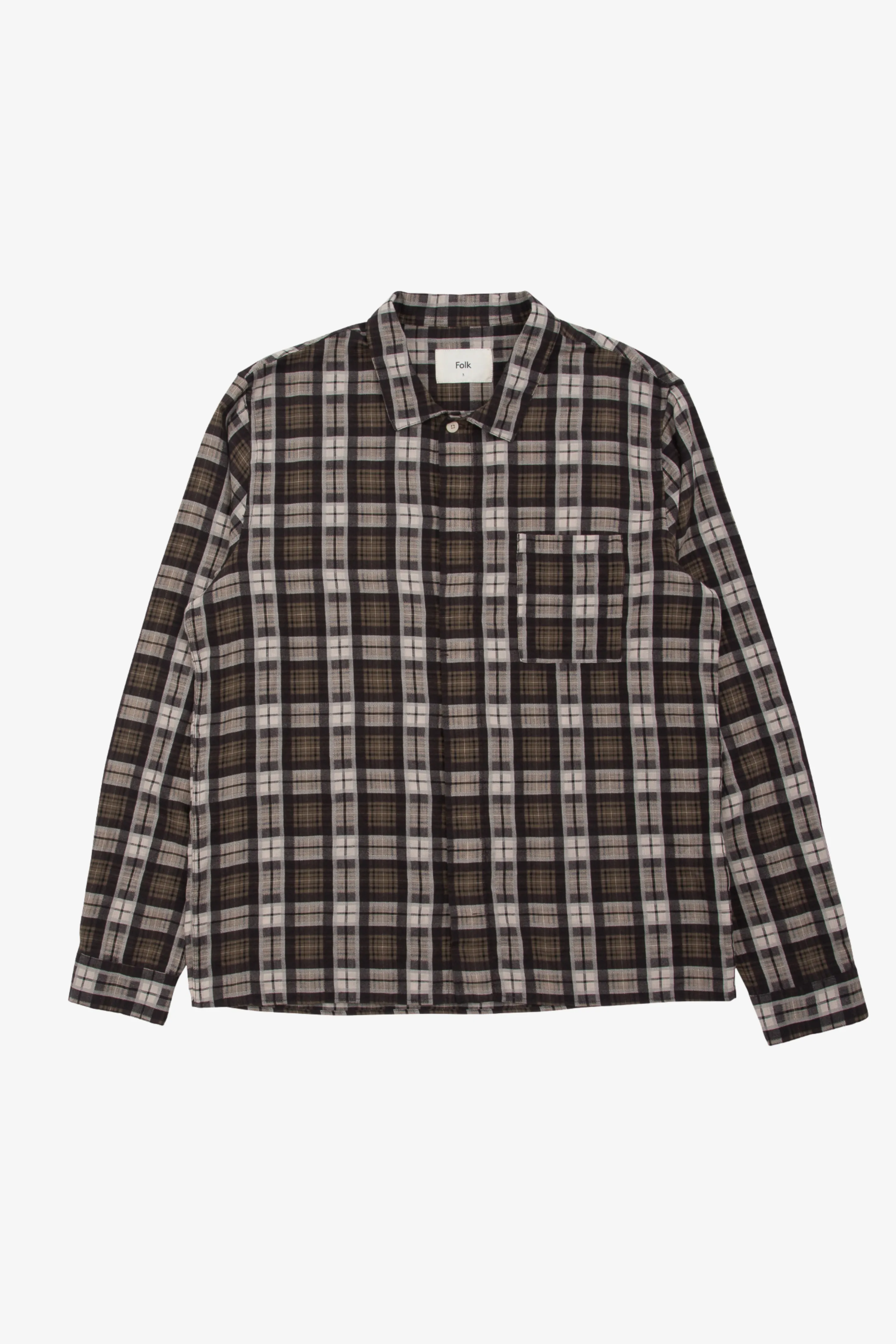 Patch Shirt - Black Window Check sold by Folk