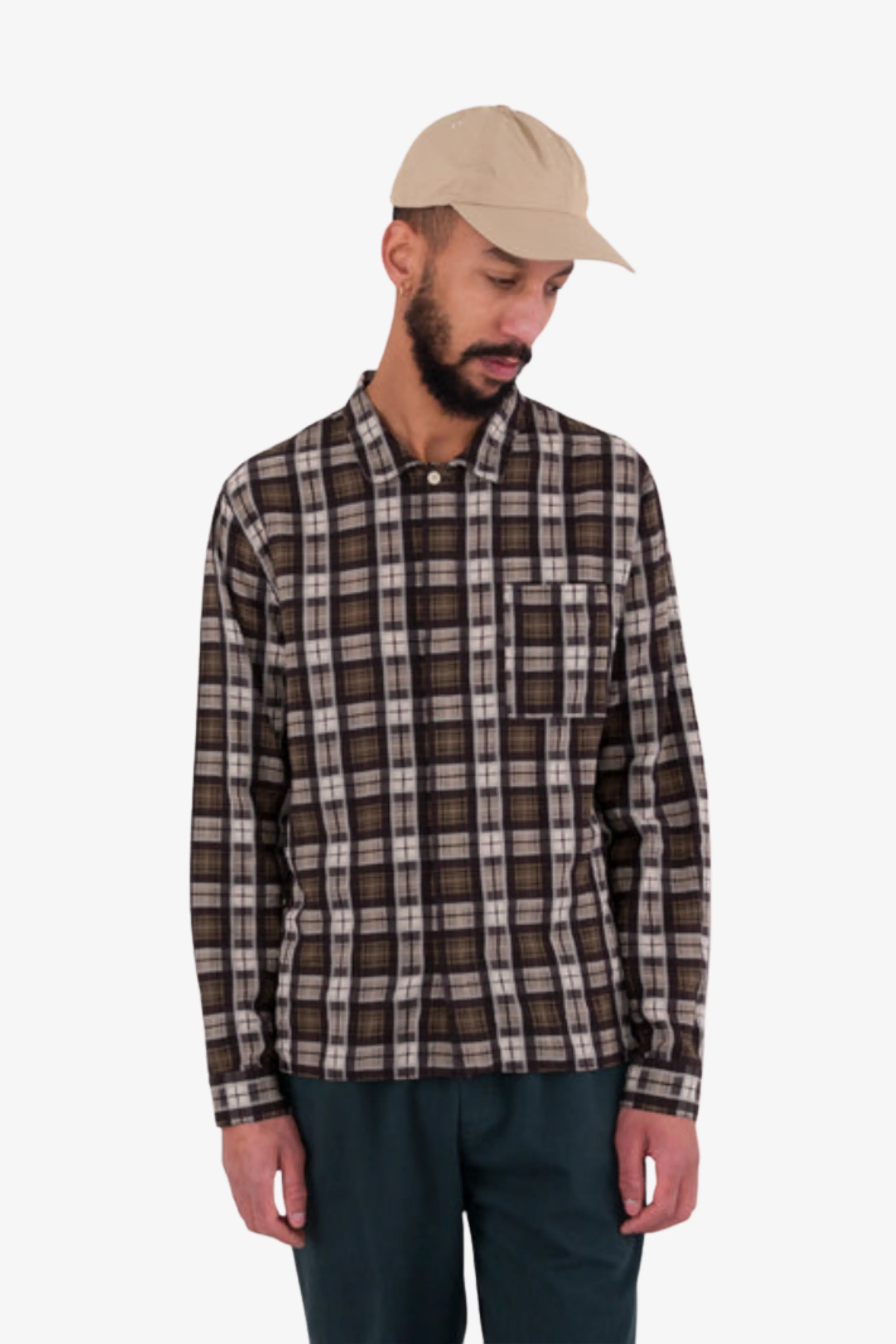 Patch Shirt - Black Window Check sold by Folk product image thumbnail 2