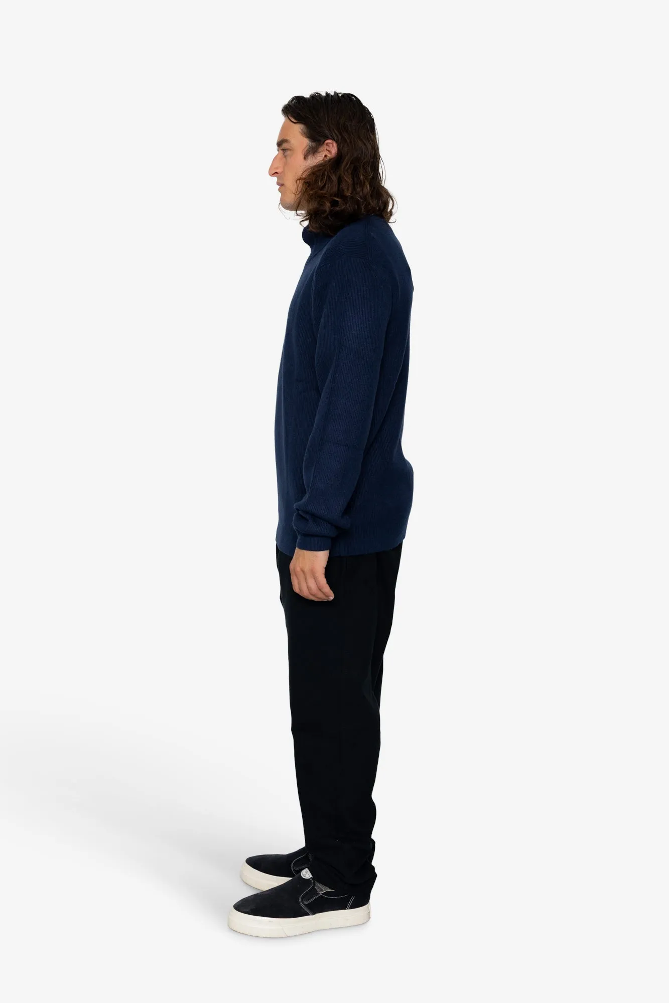 Marron Quarter-Zip - Navy sold by Folk product image thumbnail 4