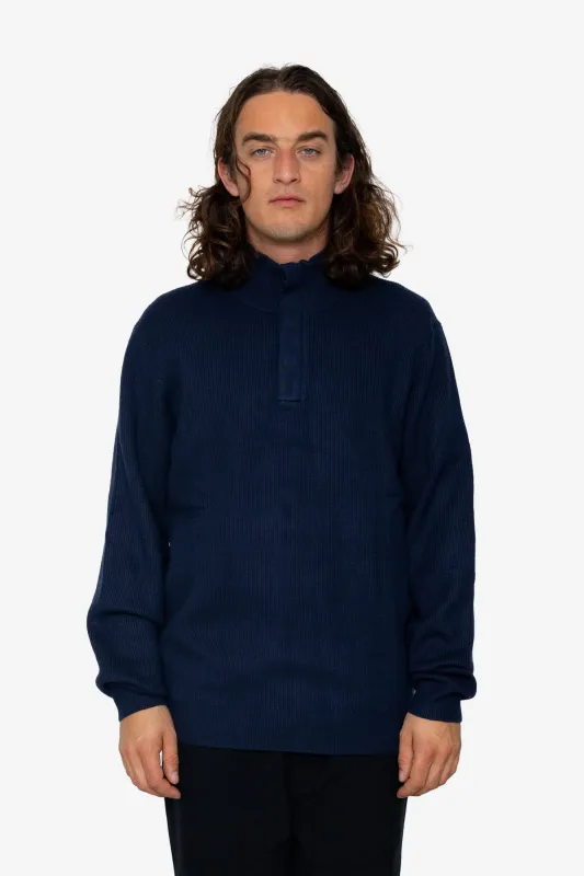 Marron Quarter-Zip - Navy sold by Folk