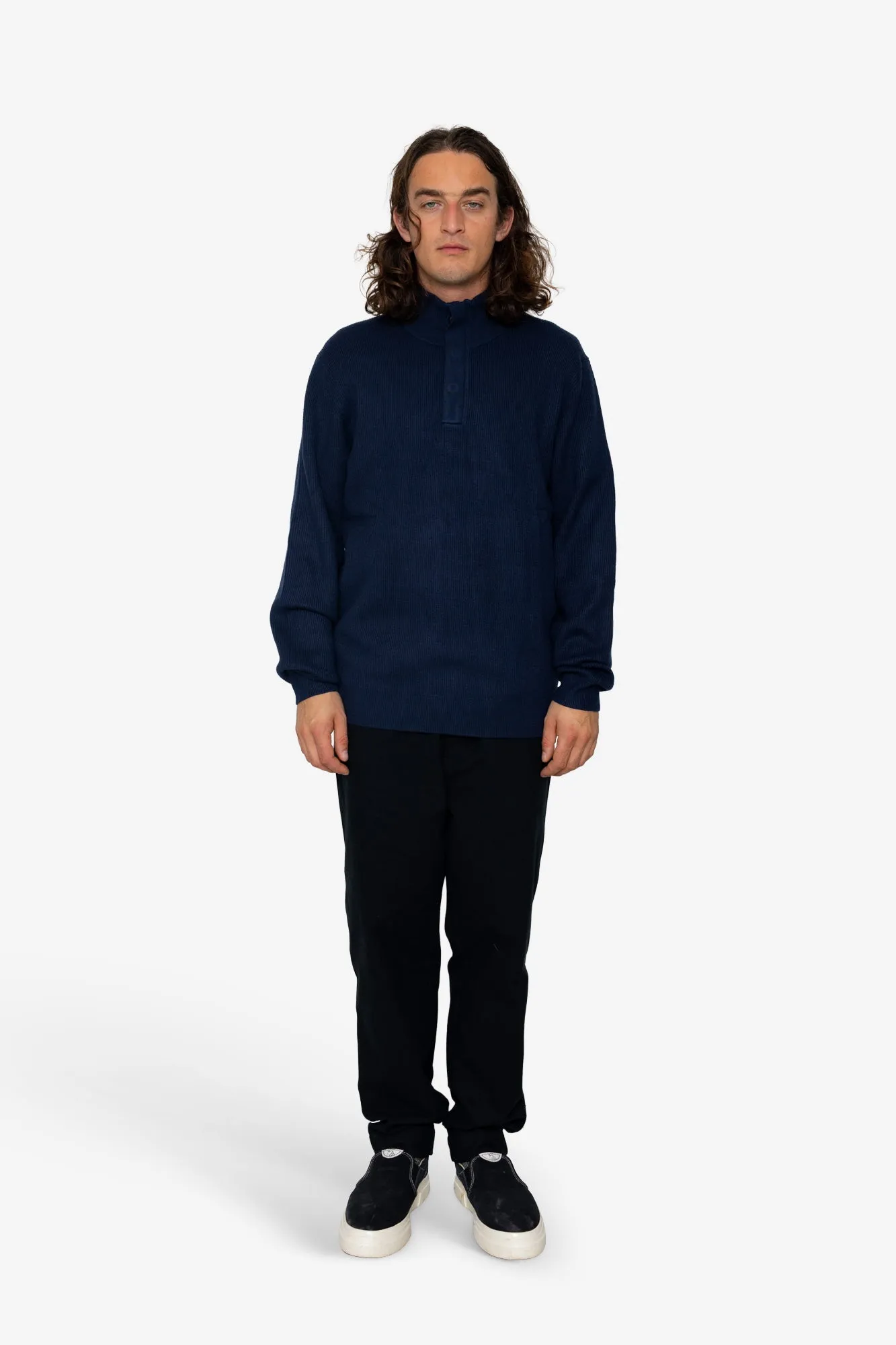Marron Quarter-Zip - Navy sold by Folk product image thumbnail 2