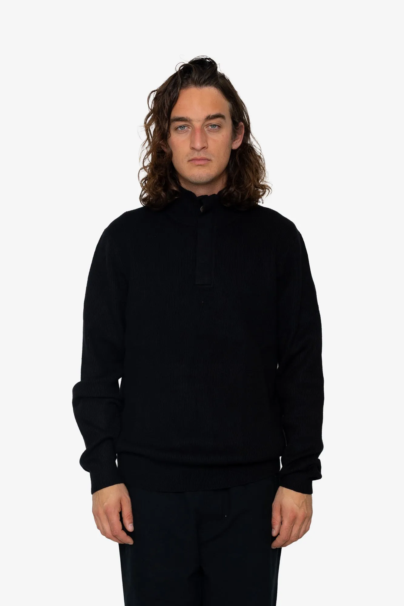Marron Quarter-Zip - Black sold by Folk