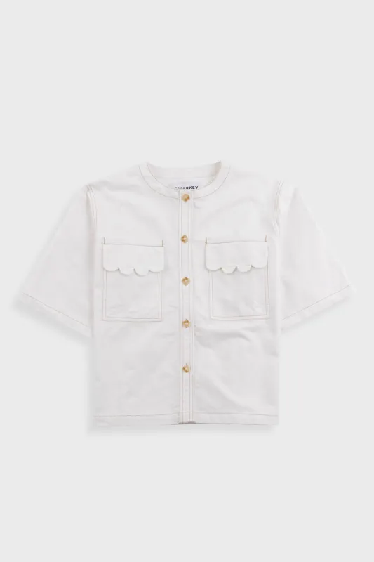 L.F.Markey | Alwyn Top - White sold by Folk