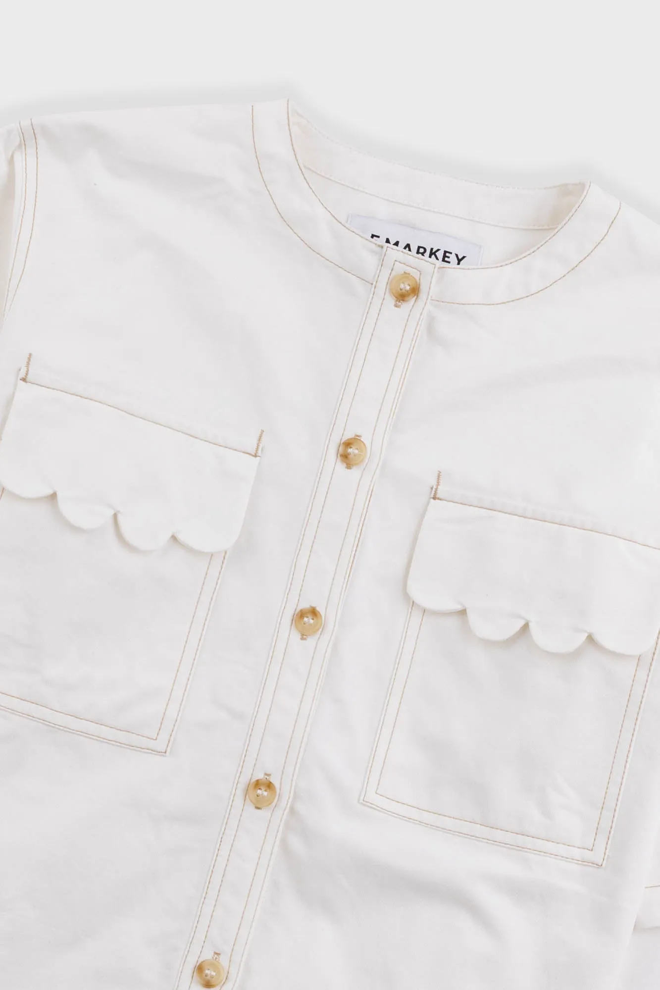 L.F.Markey | Alwyn Top - White sold by Folk product image thumbnail 2
