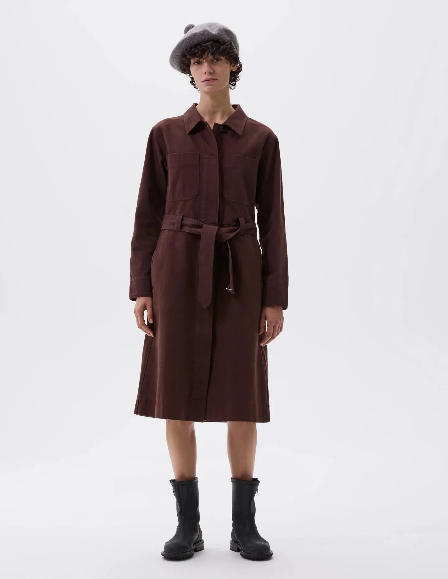 MHL | Overall Dress - Mahogany sold by Folk product image thumbnail 2