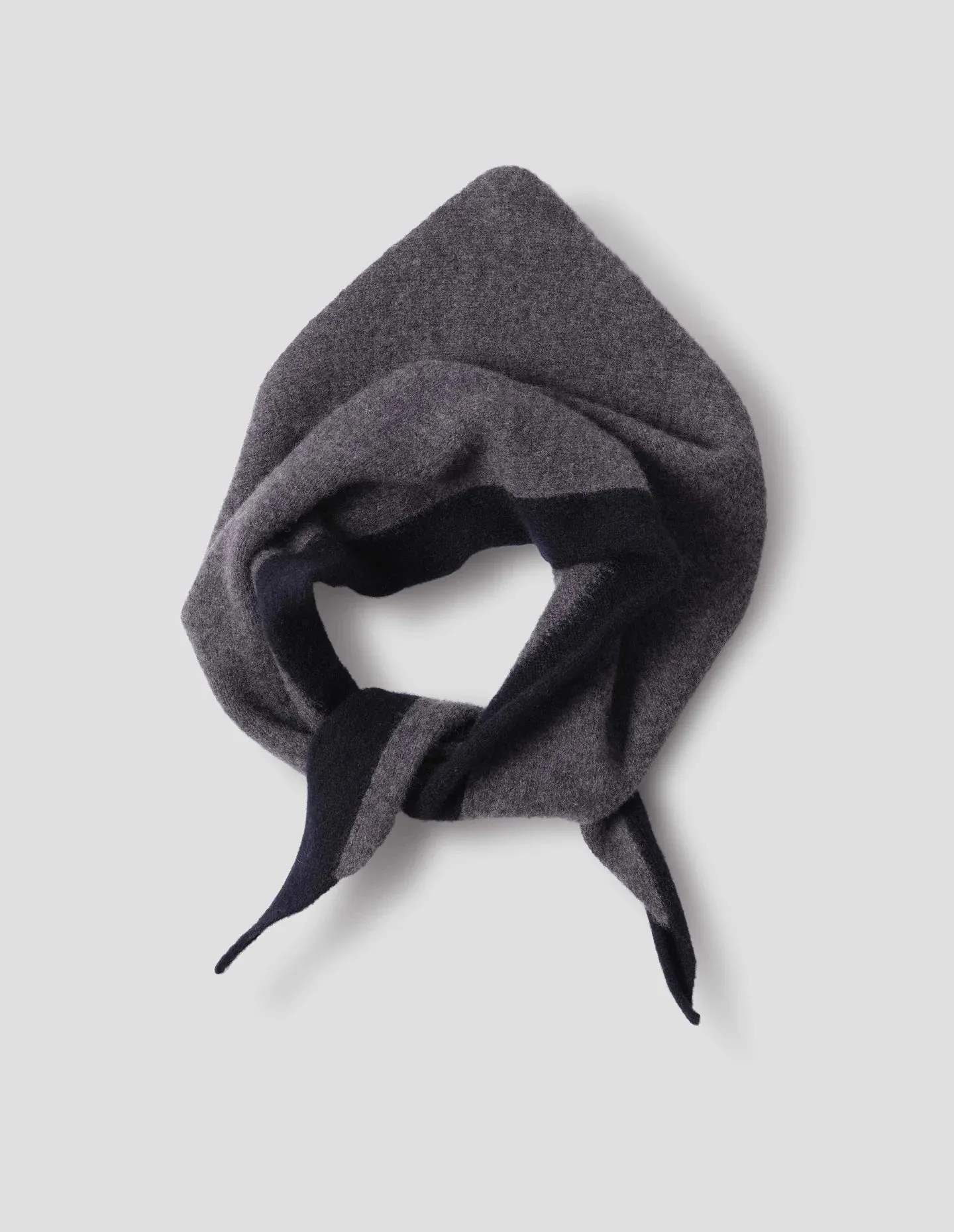 MHL | Tipped Scout Scarf - Grey / Ink sold by Folk