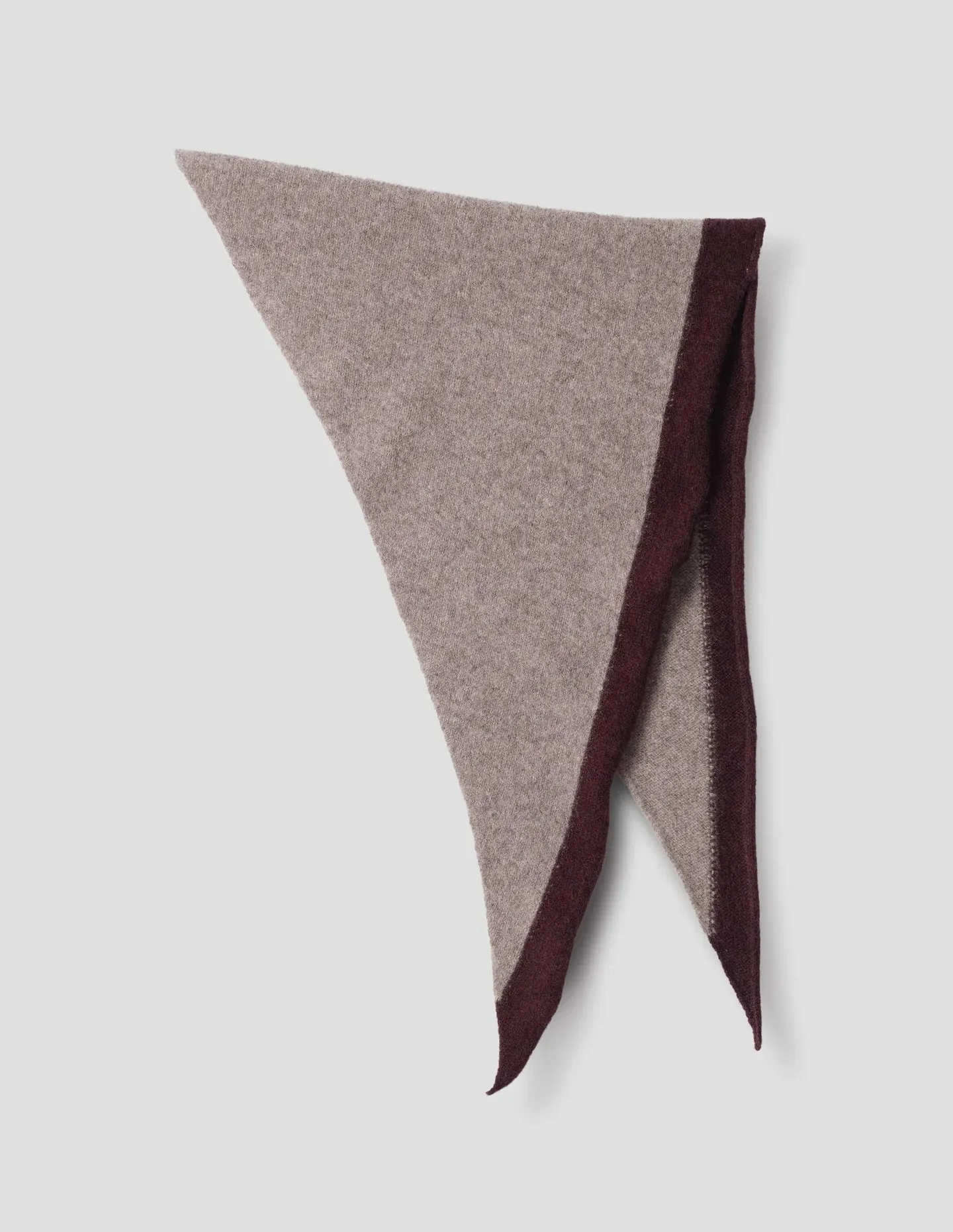 MHL | Tipped Scout Scarf - Pebble / Mahogany sold by Folk product image thumbnail 2