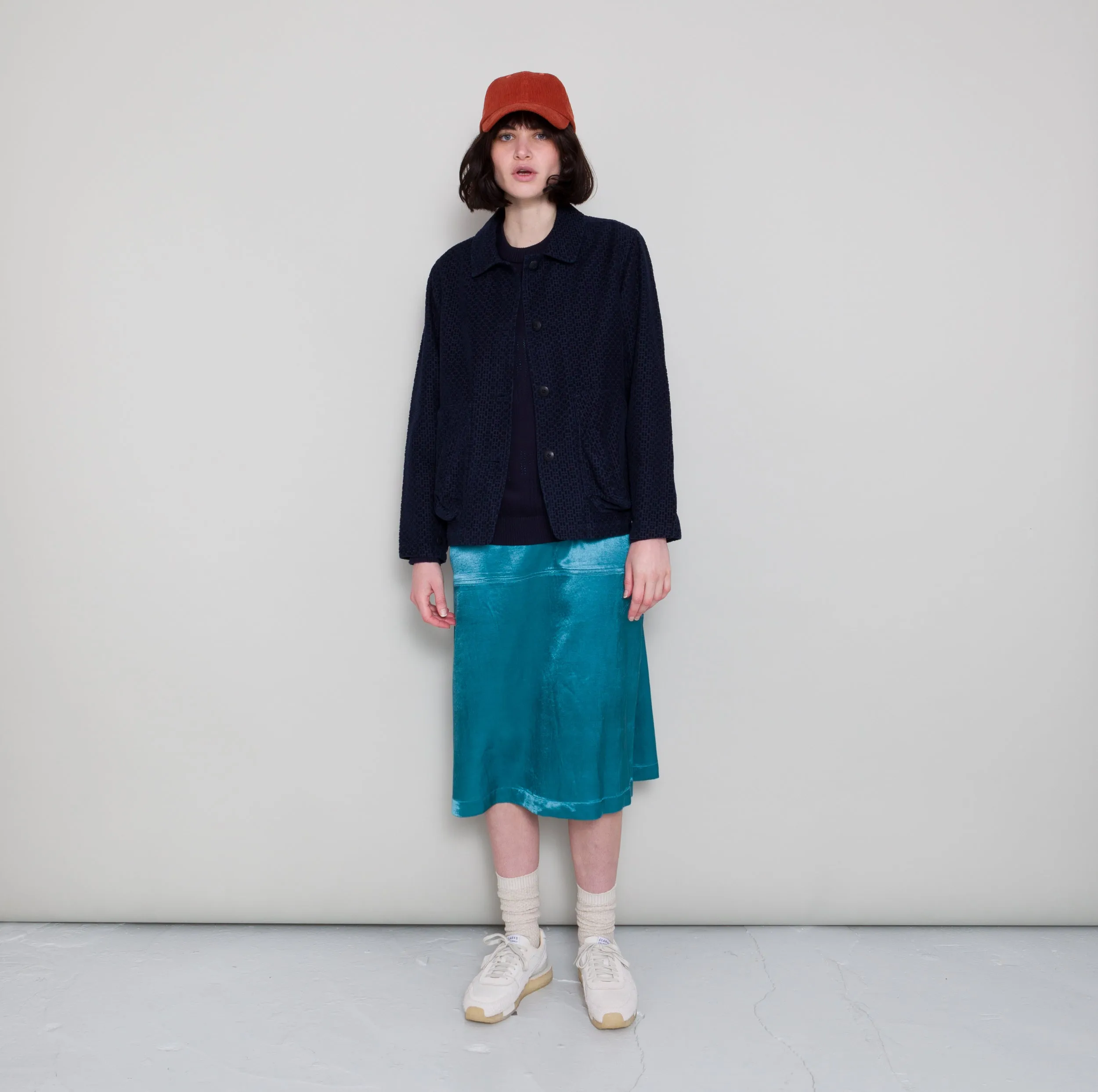 Prism Jacket - Navy Textured Cord sold by Folk product image thumbnail 2