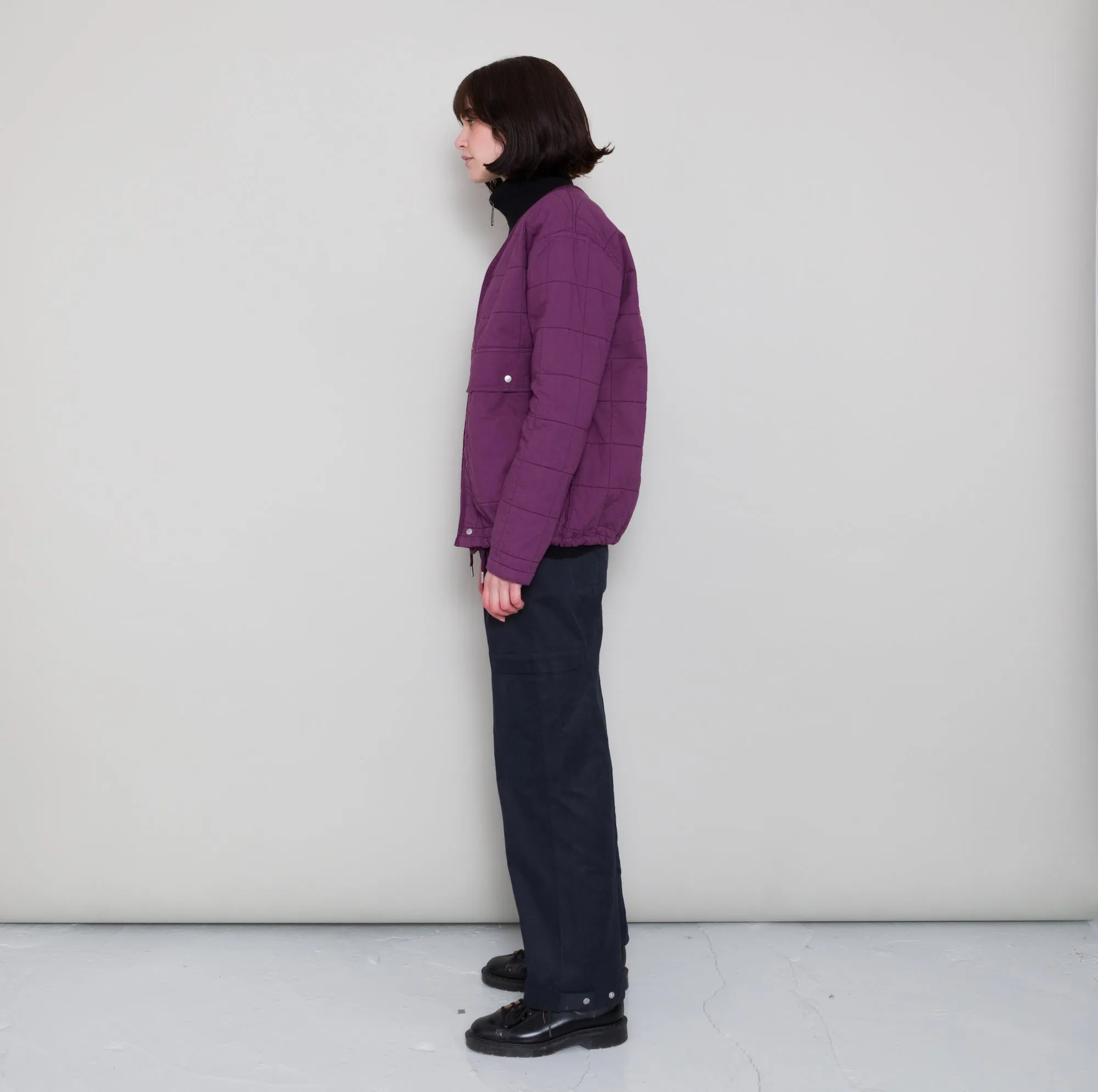 Qulited Boxy Jacket - Wine sold by Folk product image thumbnail 4