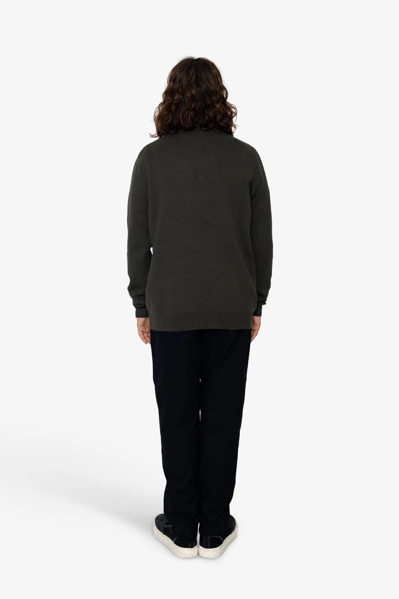 Cosmo High Break Cardigan - Dark Olive sold by Folk product image thumbnail 5