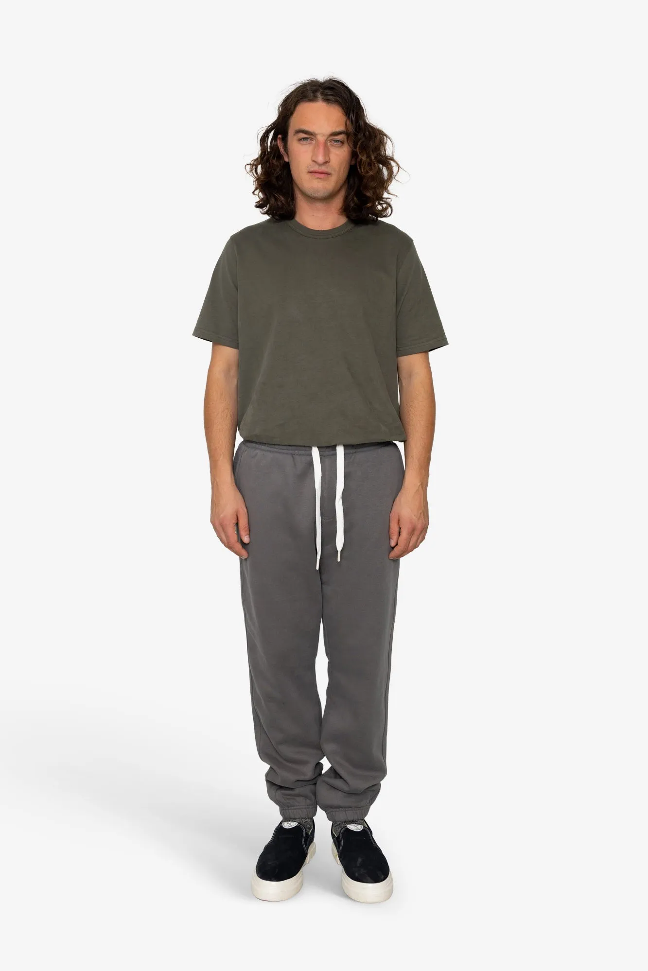 Blain Brush Fleece Jogger - Mid Grey sold by Folk product image thumbnail 2