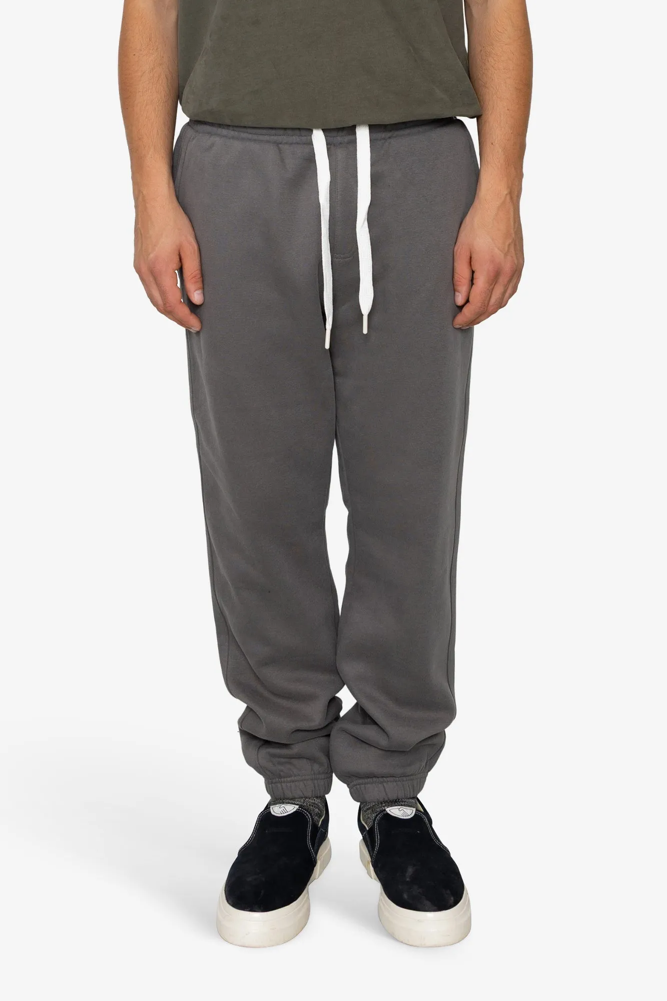 Blain Brush Fleece Jogger - Mid Grey sold by Folk