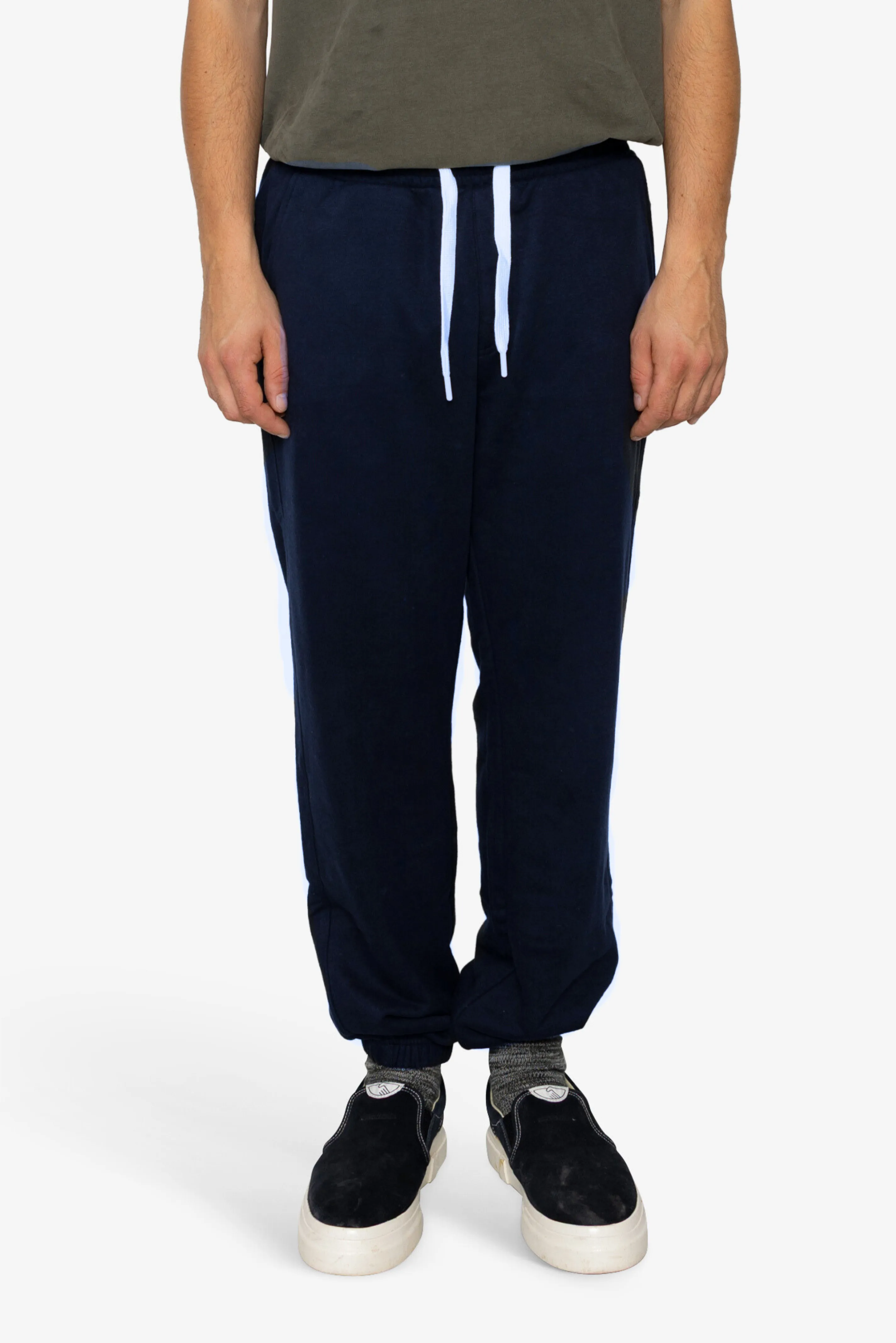 Blain Brush Fleece Jogger - Navy sold by Folk