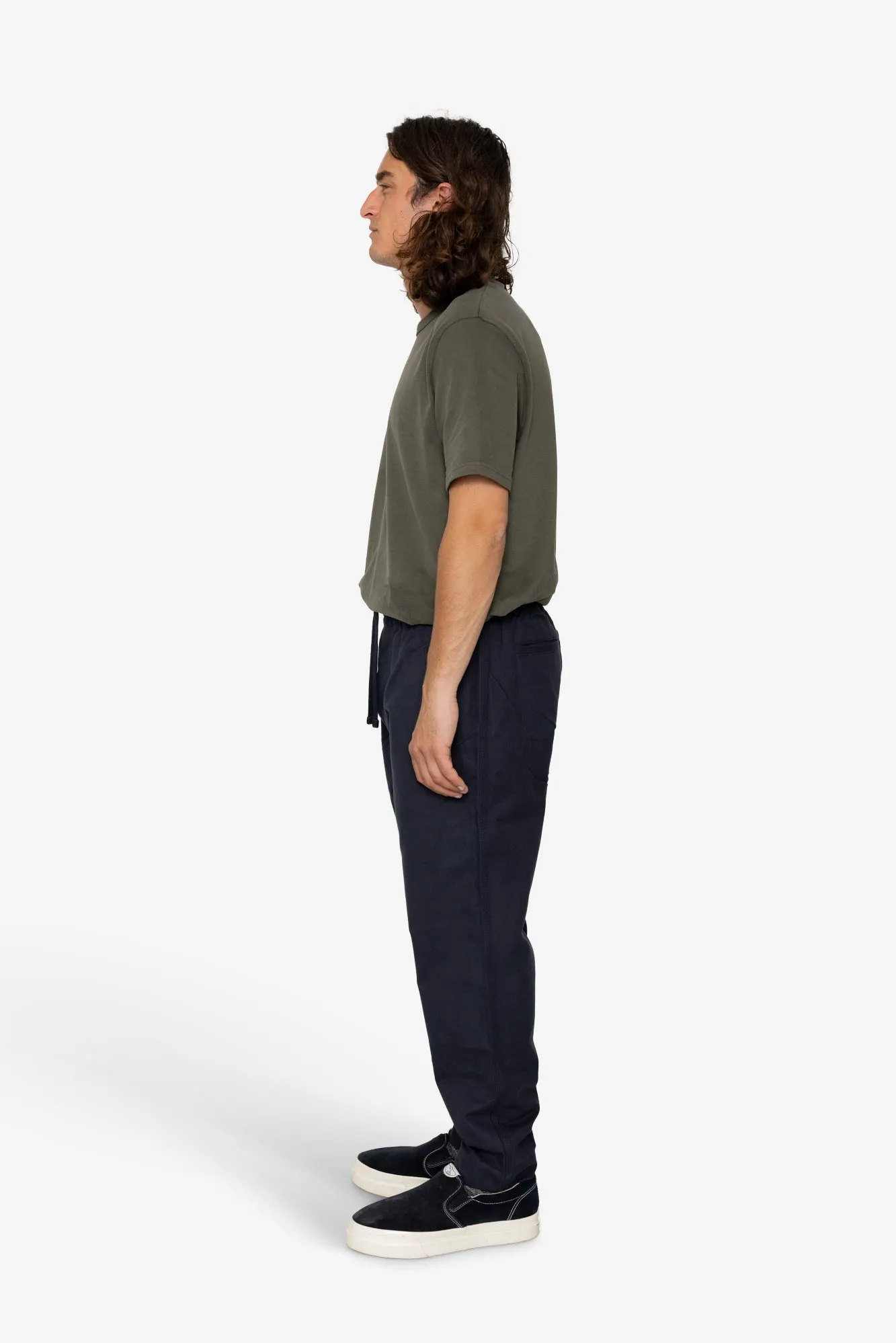 Drawcord Moleskin Trousers - Charcoal sold by Folk product image thumbnail 4