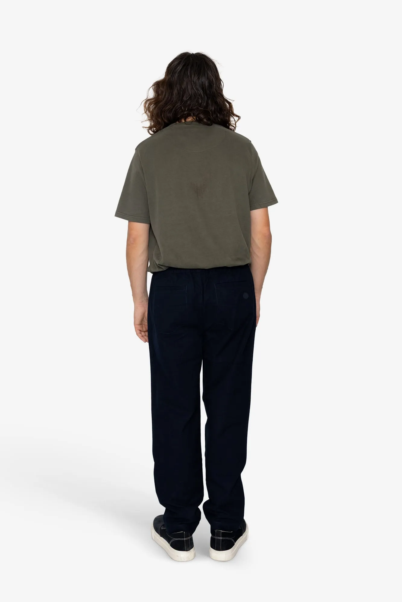 Drawcord Moleskin Trousers - Dark Navy sold by Folk product image thumbnail 5