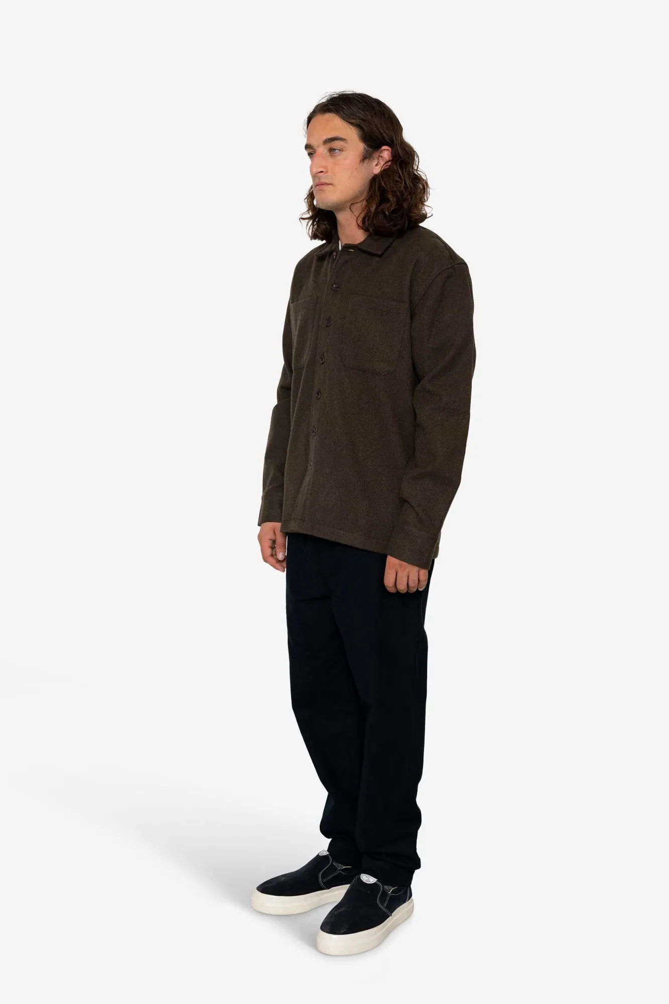 Admiral Overshirt - Dark Olive sold by Folk product image thumbnail 3