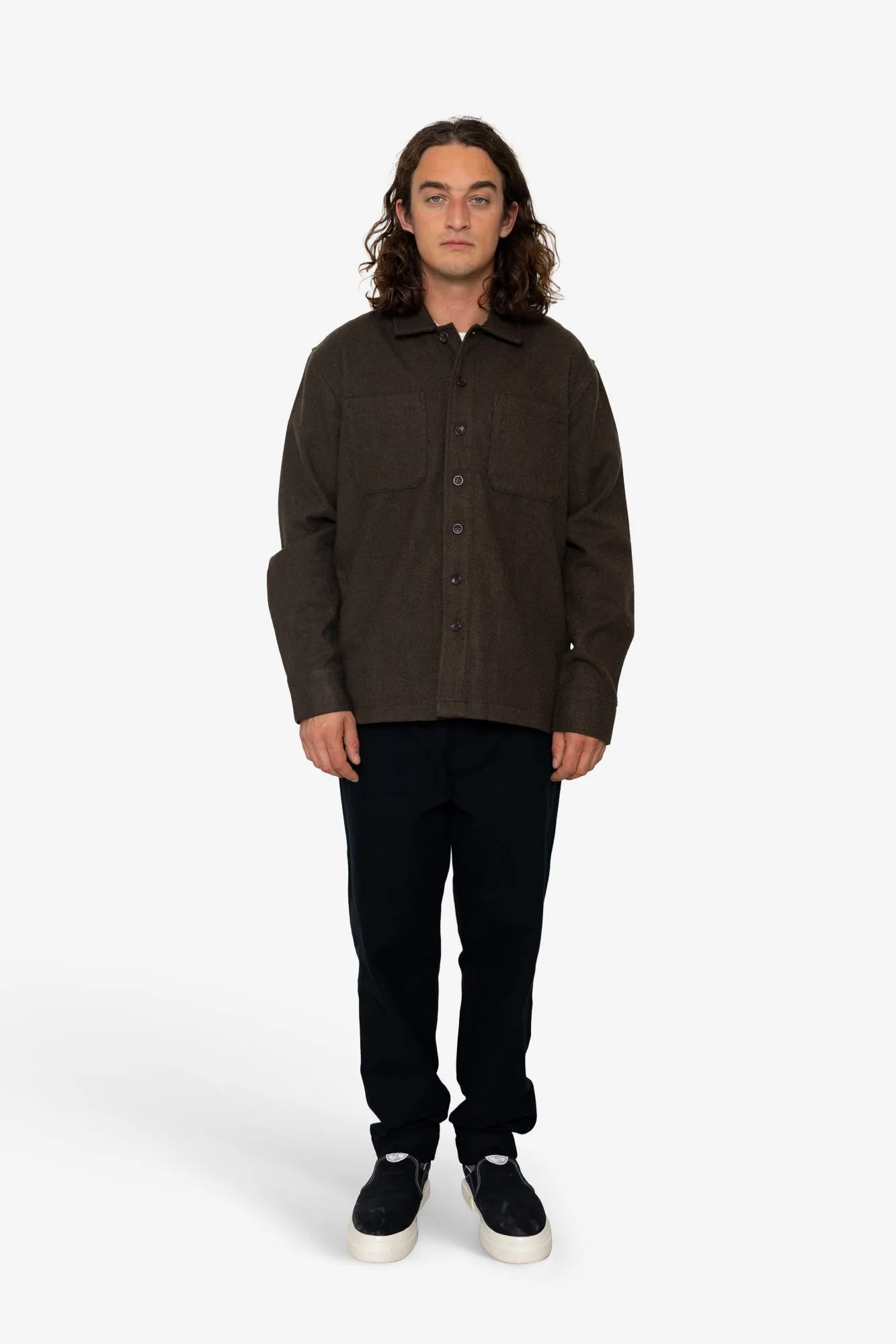Admiral Overshirt - Dark Olive sold by Folk product image thumbnail 2