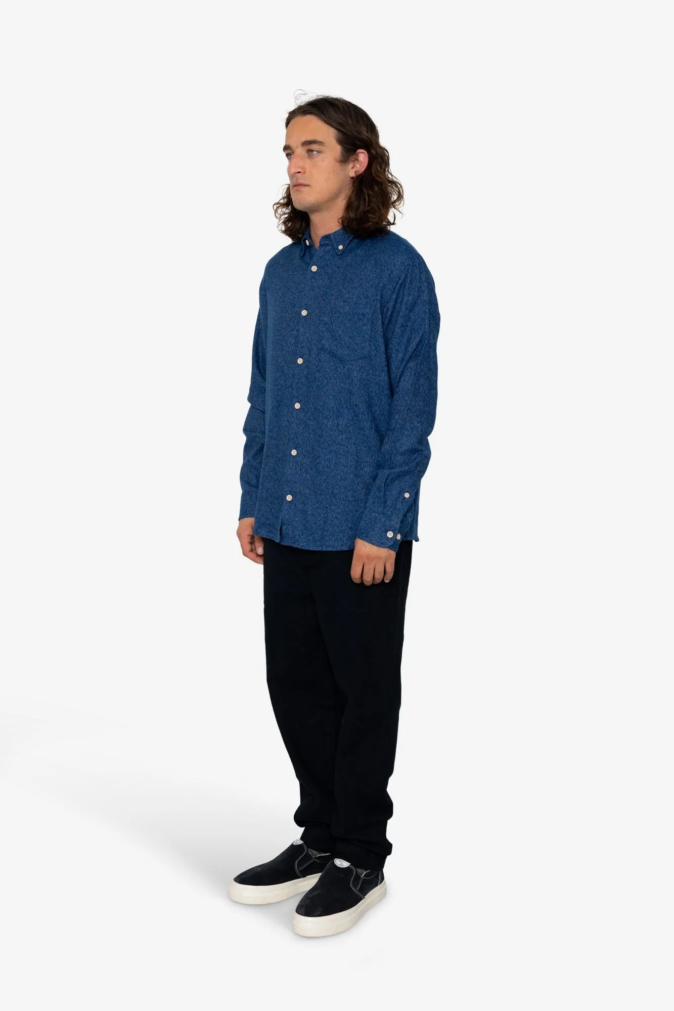 Matrix Shirt - Navy / Black sold by Folk product image thumbnail 3