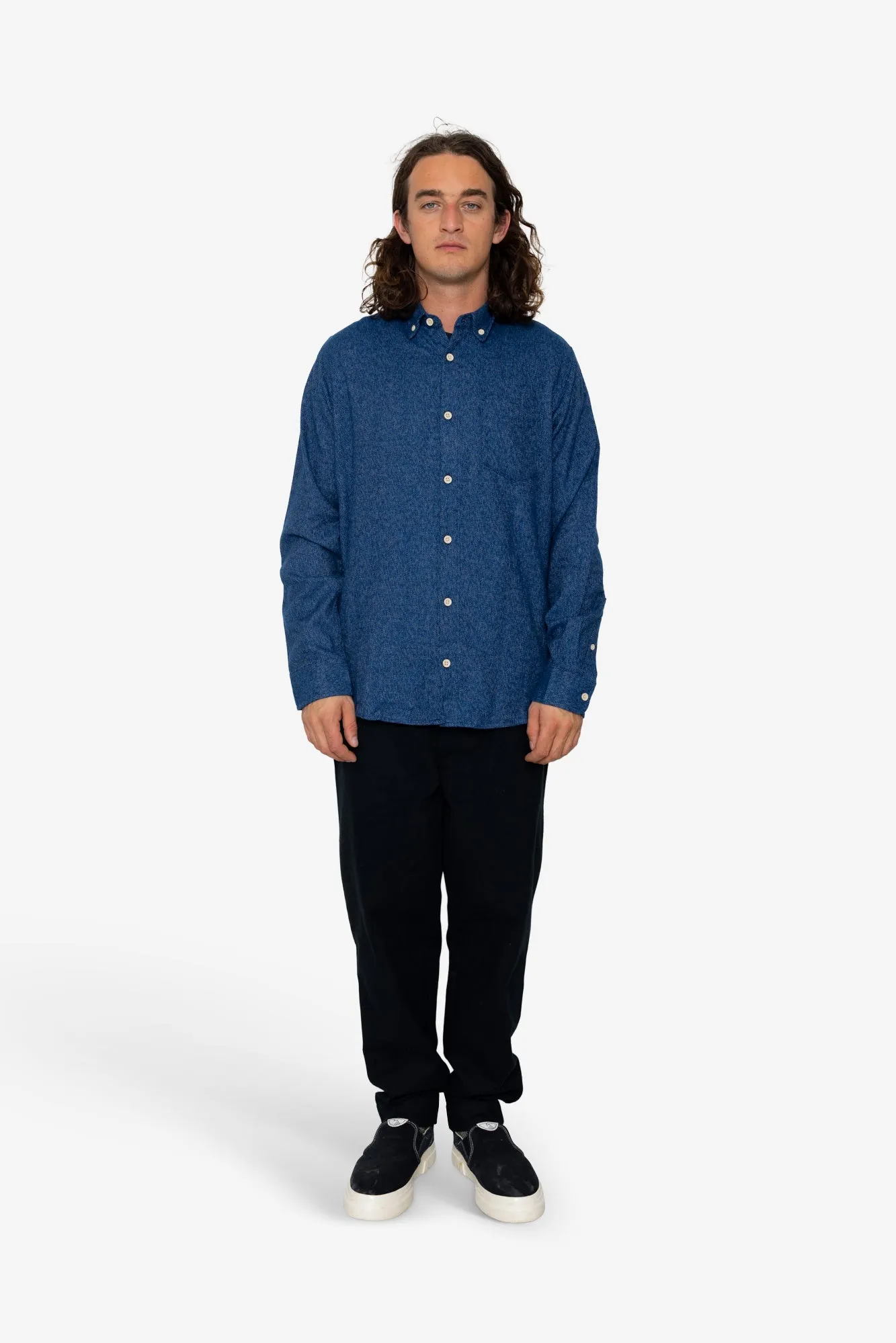 Matrix Shirt - Navy / Black sold by Folk product image thumbnail 2