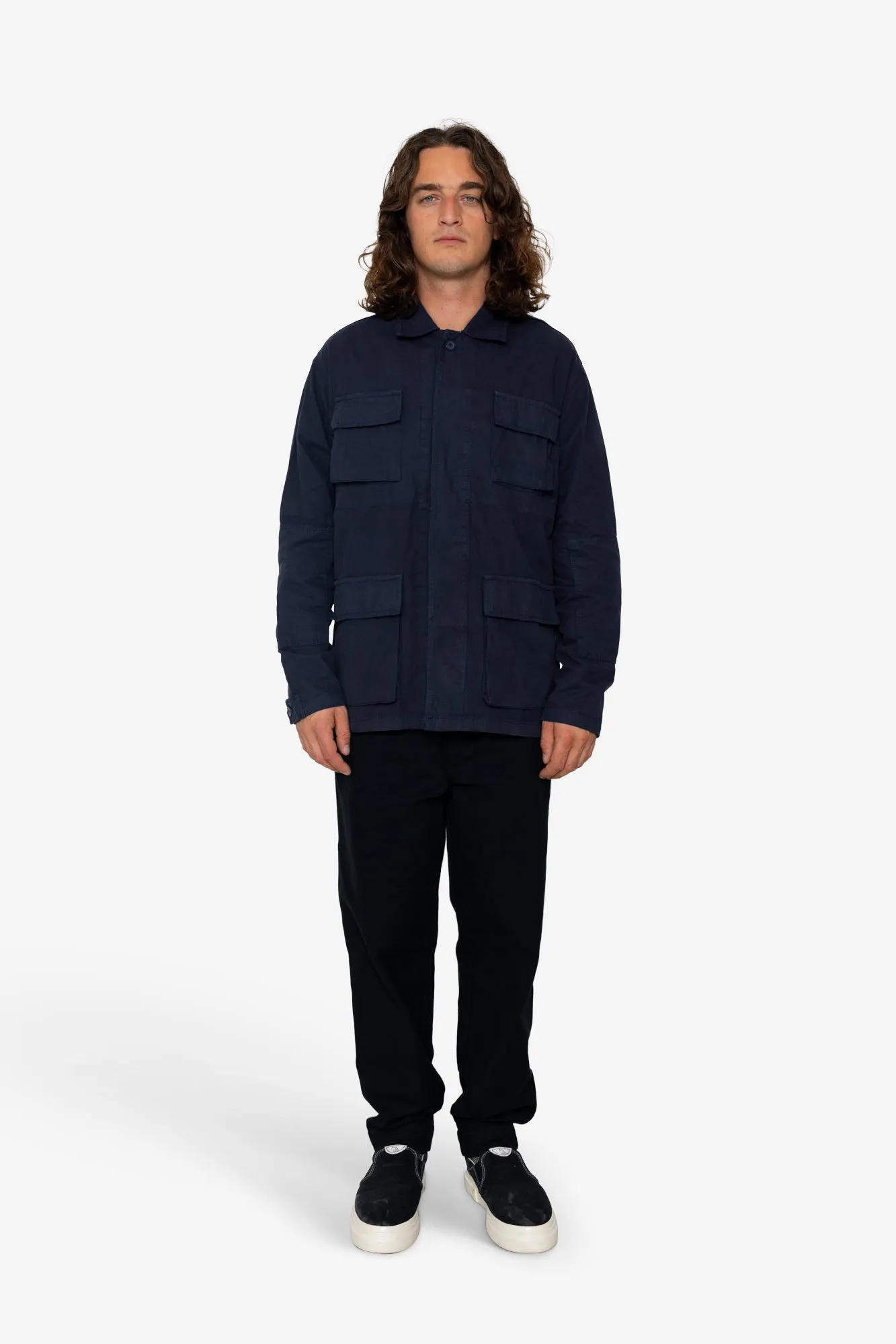 Ammo Overshirt - French Navy sold by Folk product image thumbnail 2