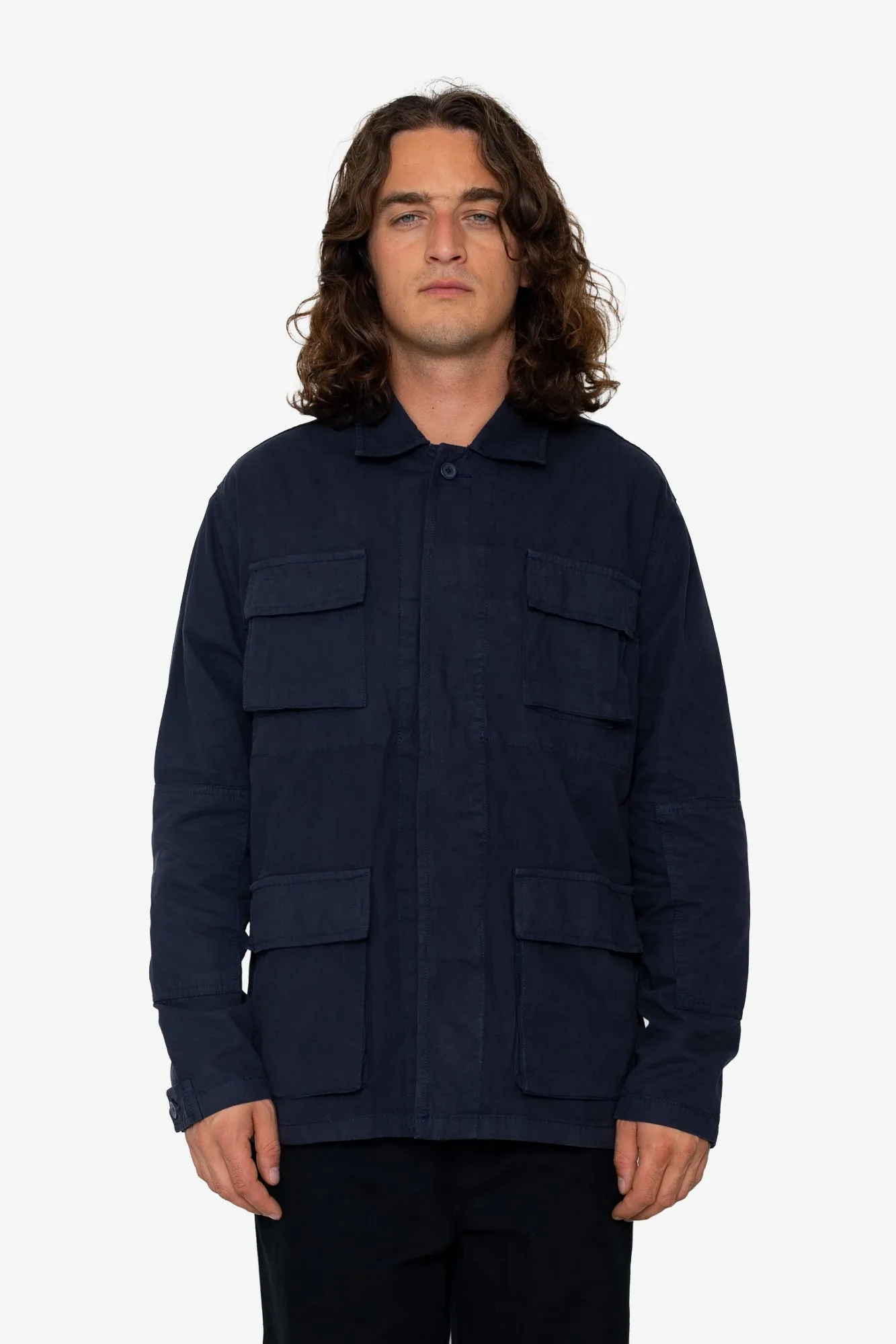 Ammo Overshirt - French Navy sold by Folk