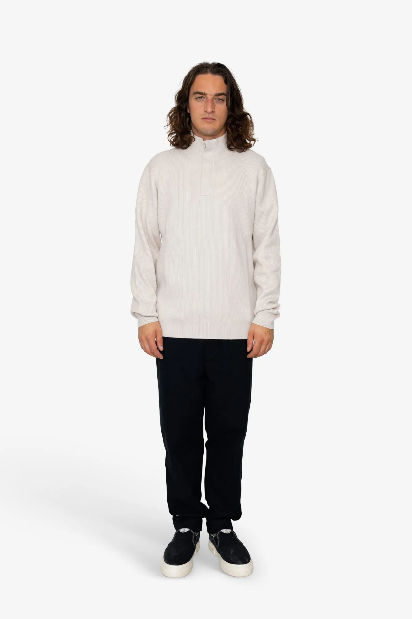 Marron Quarter-Zip - Stone sold by Folk product image thumbnail 2