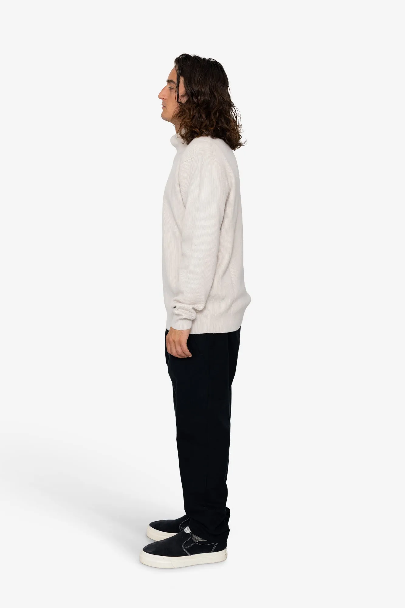 Marron Quarter-Zip - Stone sold by Folk product image thumbnail 4