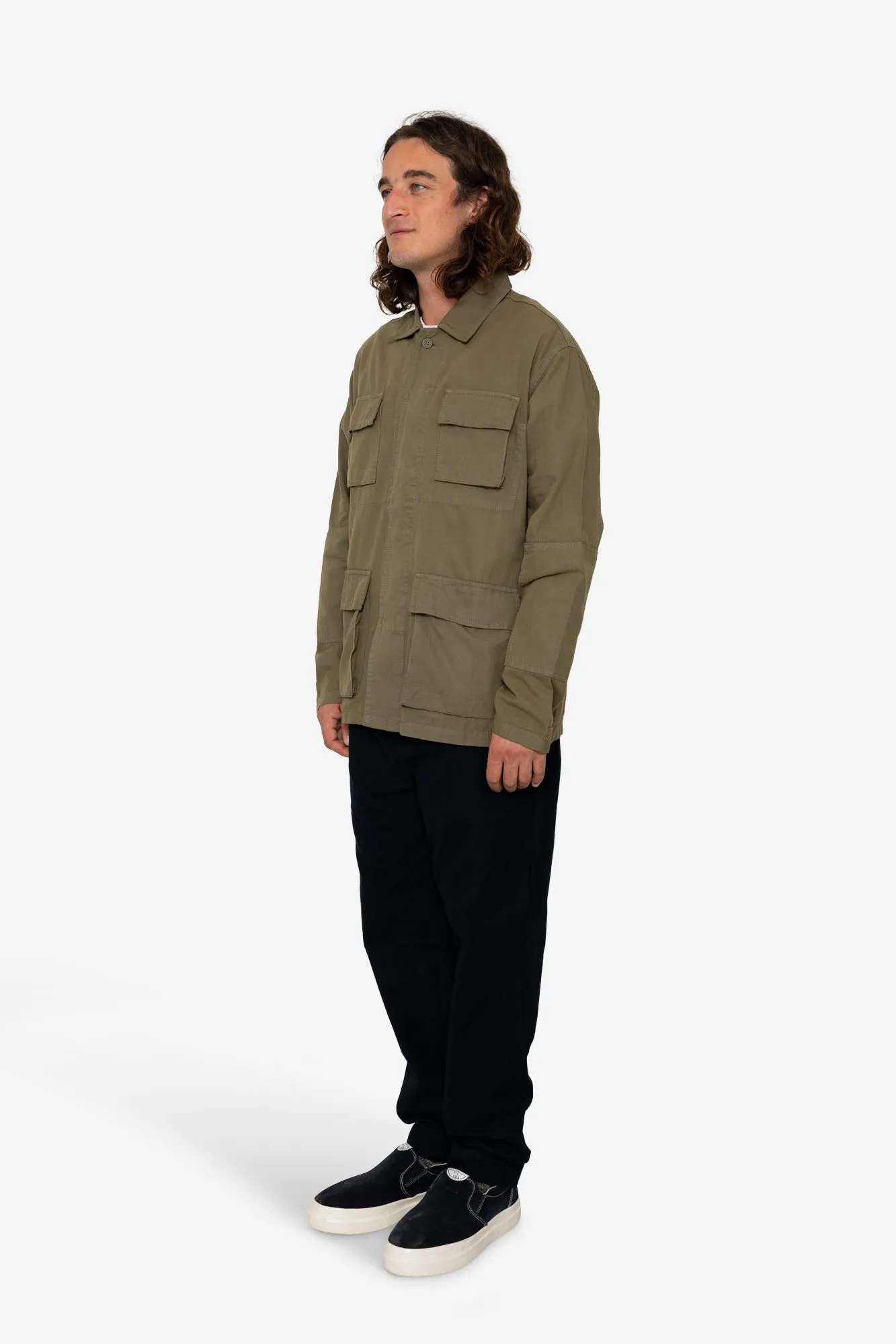 Ammo Overshirt - Dark Khaki sold by Folk product image thumbnail 3