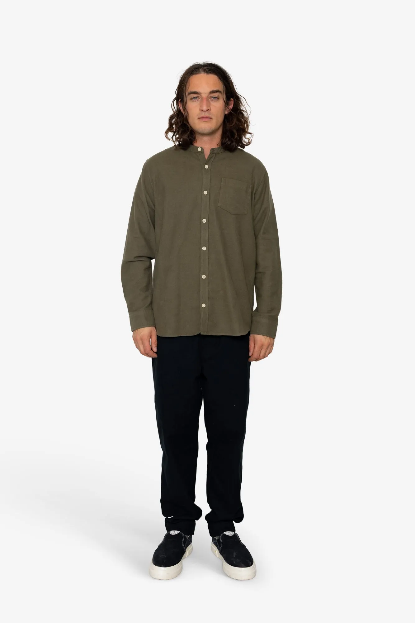 Byne Shirt - Olive sold by Folk product image thumbnail 2