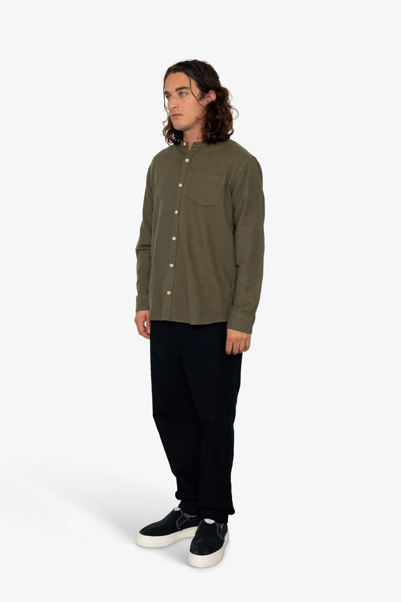 Byne Shirt - Olive sold by Folk product image thumbnail 3