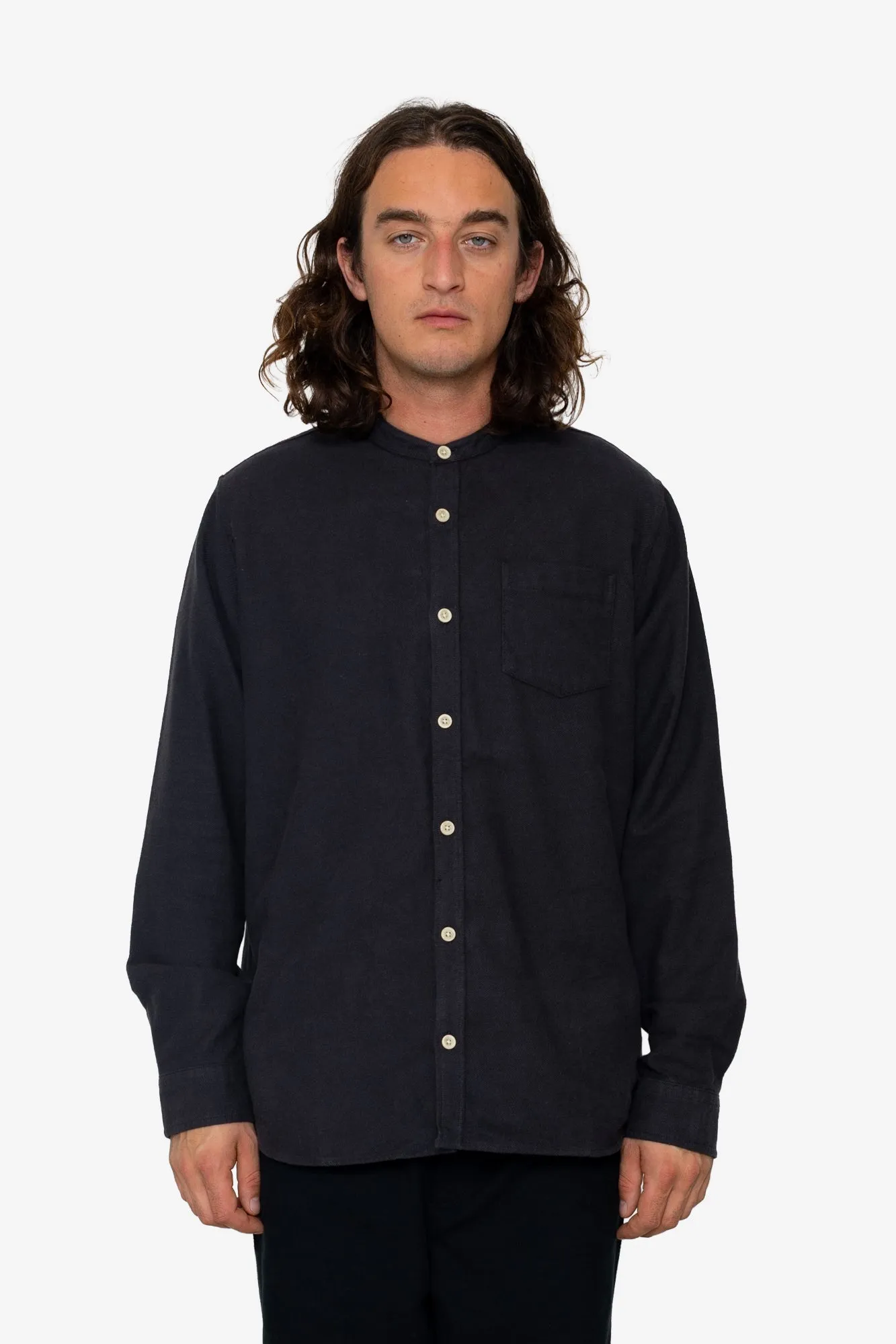 Byne Shirt - Washed Black sold by Folk