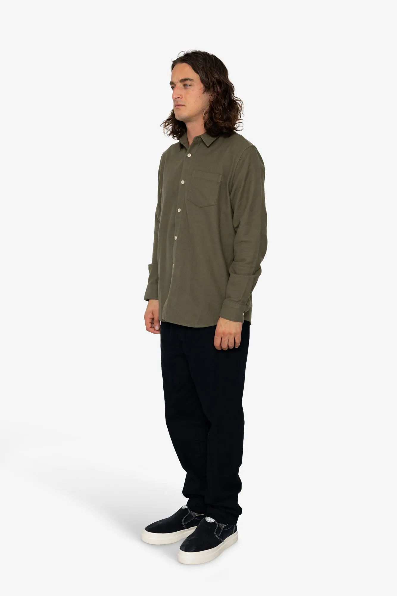 Lyme Shirt - Olive sold by Folk product image thumbnail 3