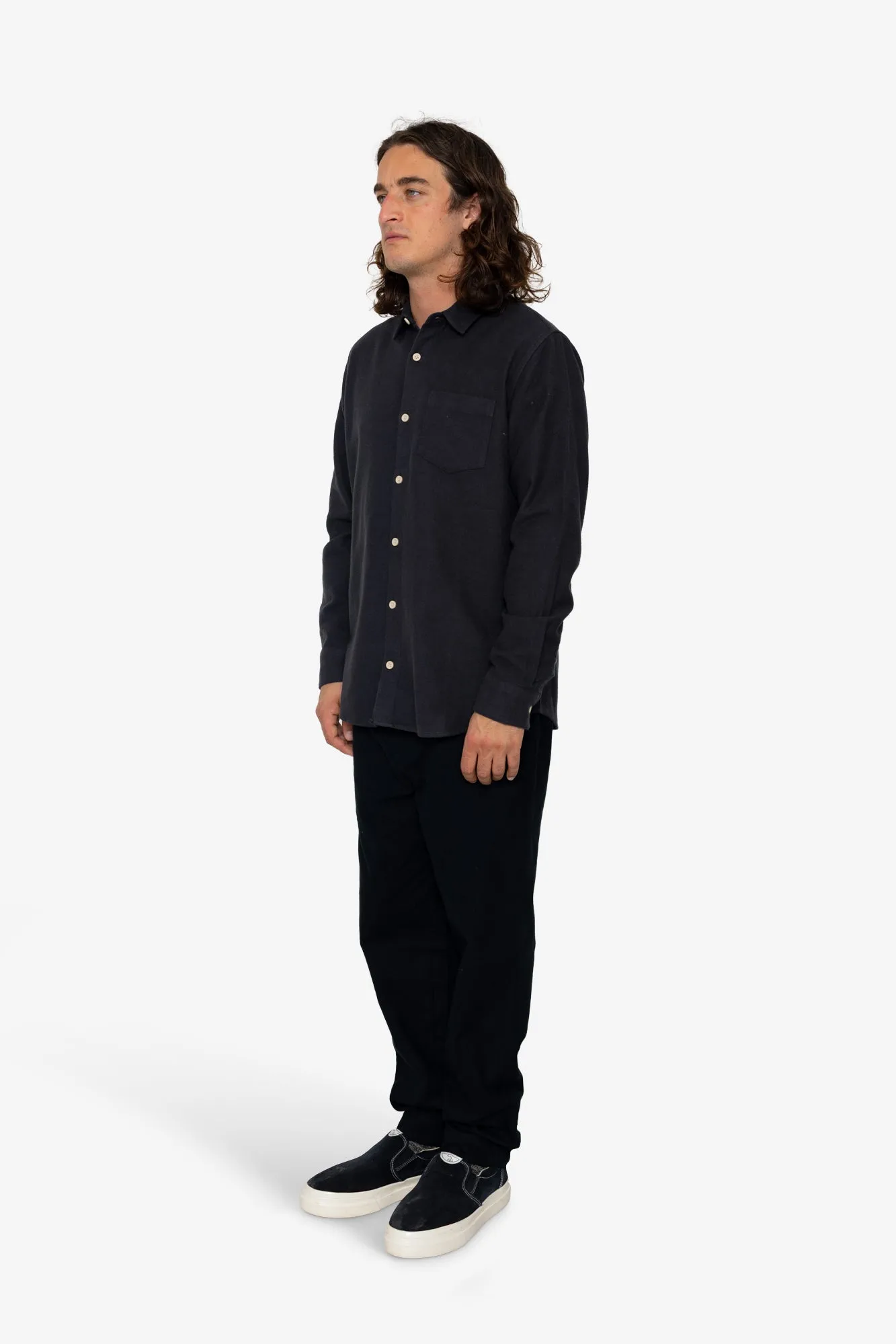 Lyme Shirt - Washed Black sold by Folk product image thumbnail 3