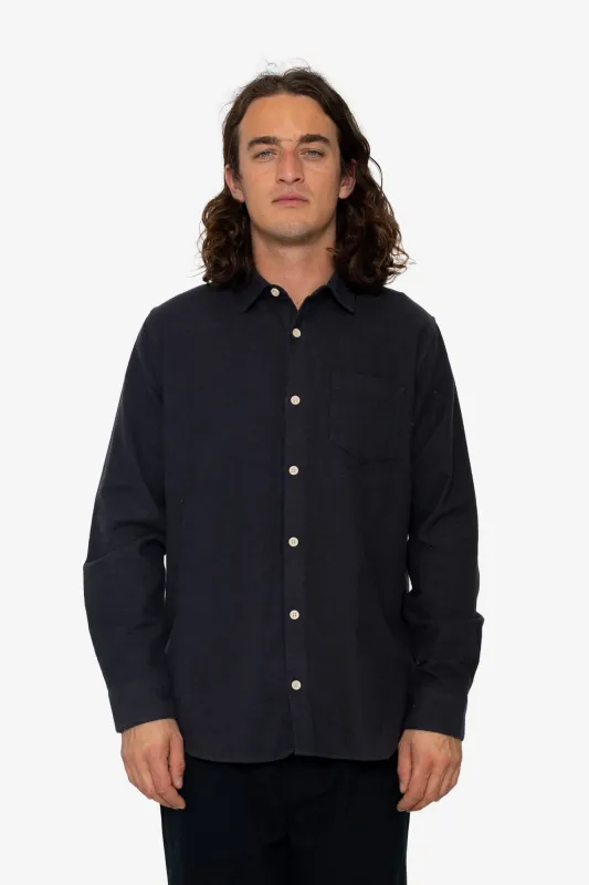 Lyme Shirt - Washed Black sold by Folk