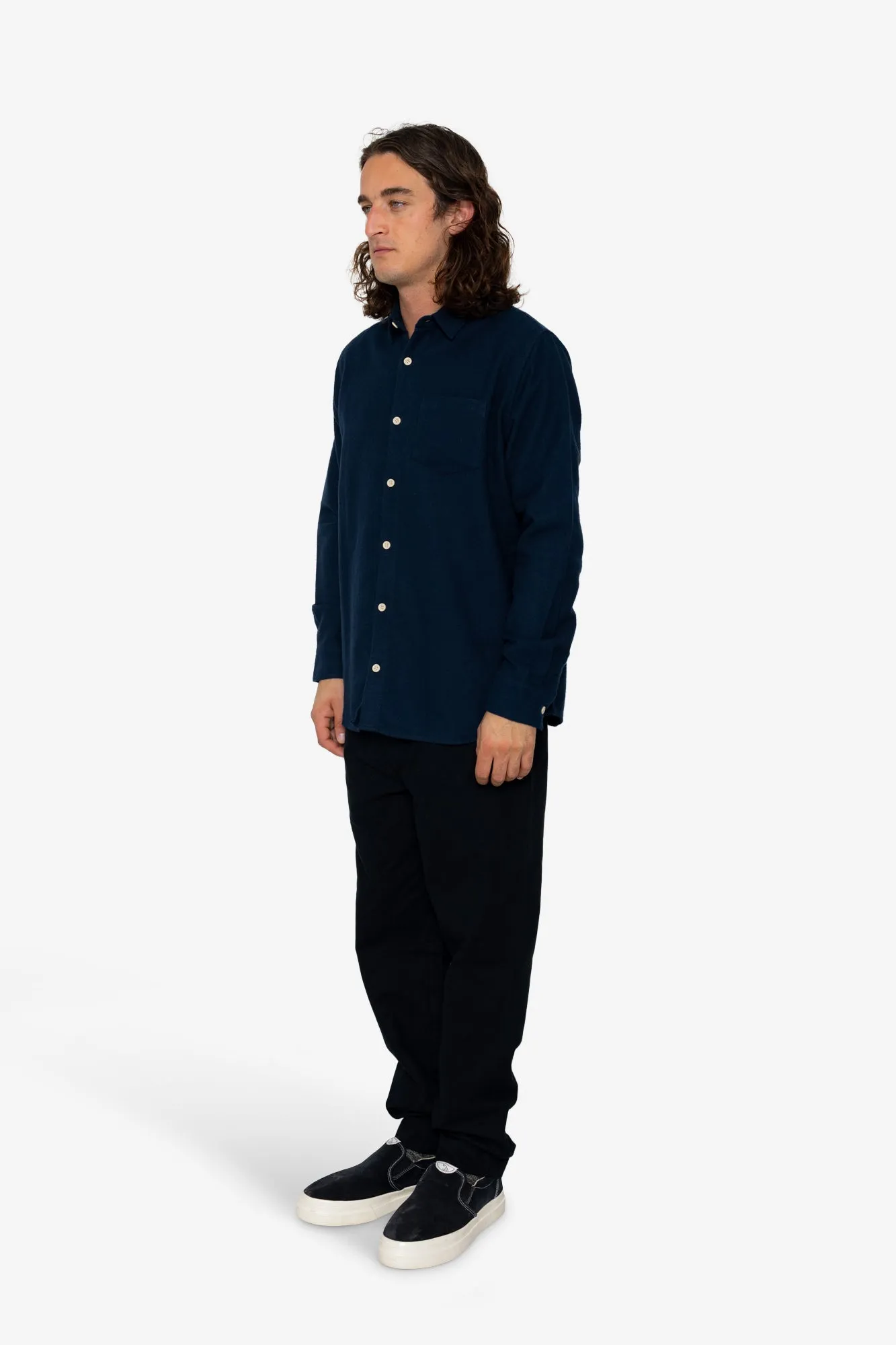 Lyme Shirt - Navy sold by Folk product image thumbnail 3