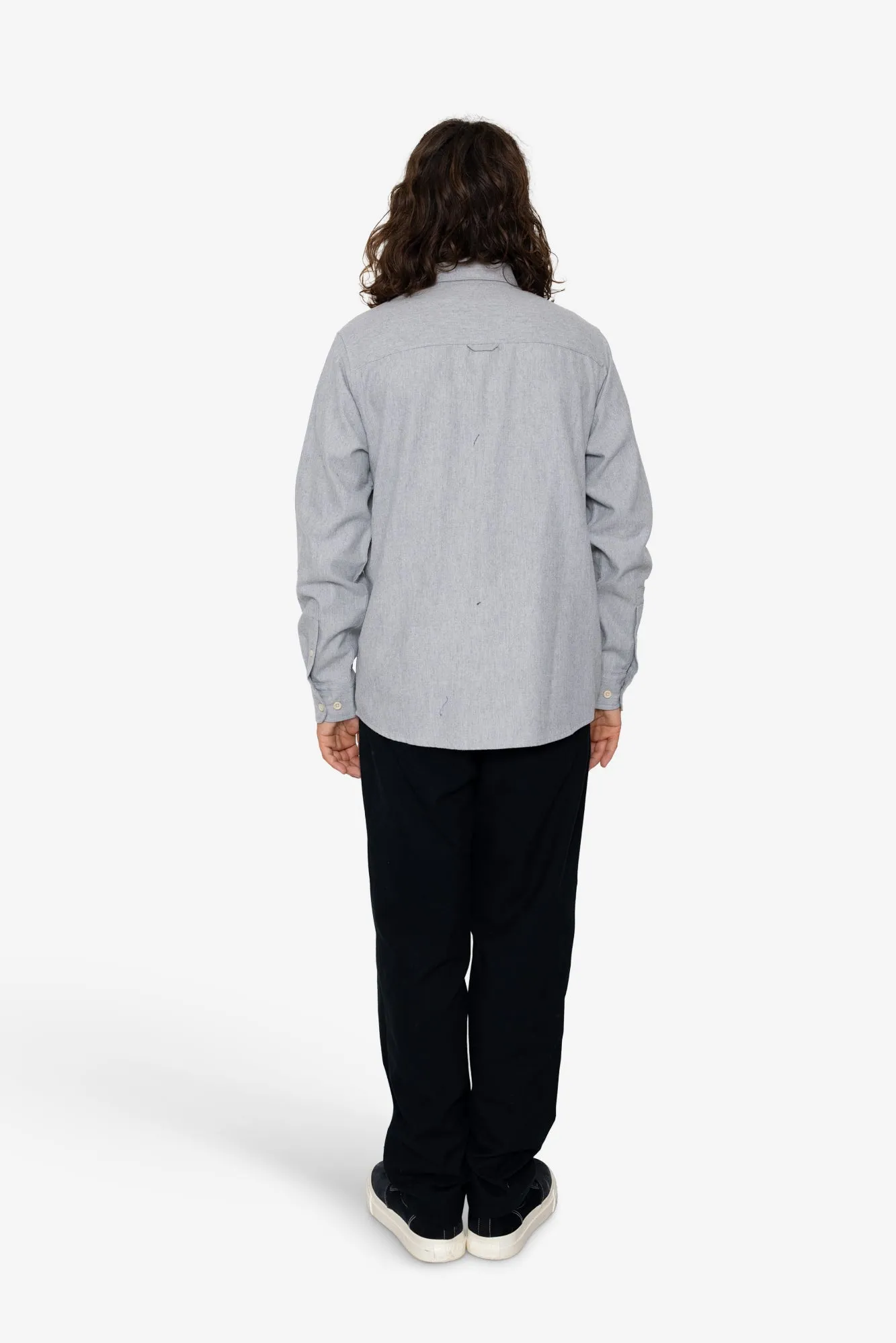 Lewis Shirt - Silver Melange sold by Folk product image thumbnail 5