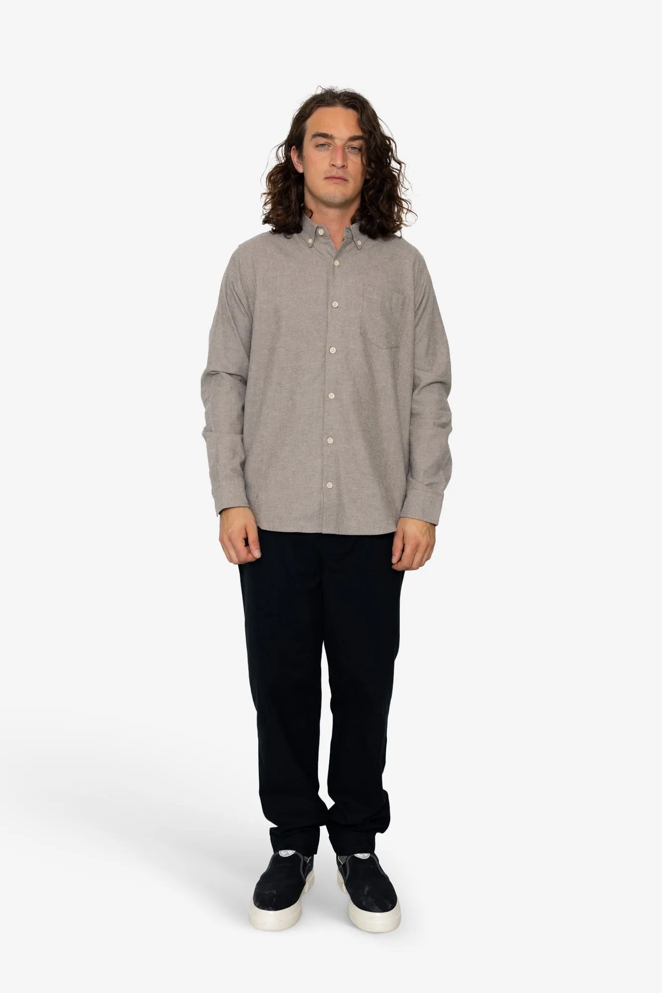 Lewis Shirt - Mushroom sold by Folk product image thumbnail 2