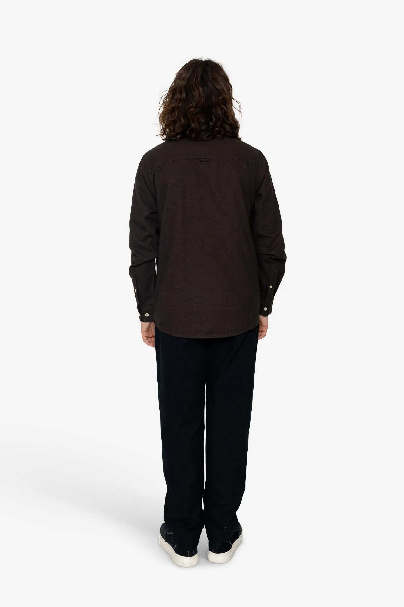 Lewis Shirt - Chocolate / Black sold by Folk product image thumbnail 5