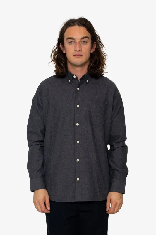 Lewis Shirt - Black / Grey sold by Folk