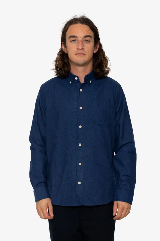 Lewis Shirt - Navy / Blue sold by Folk