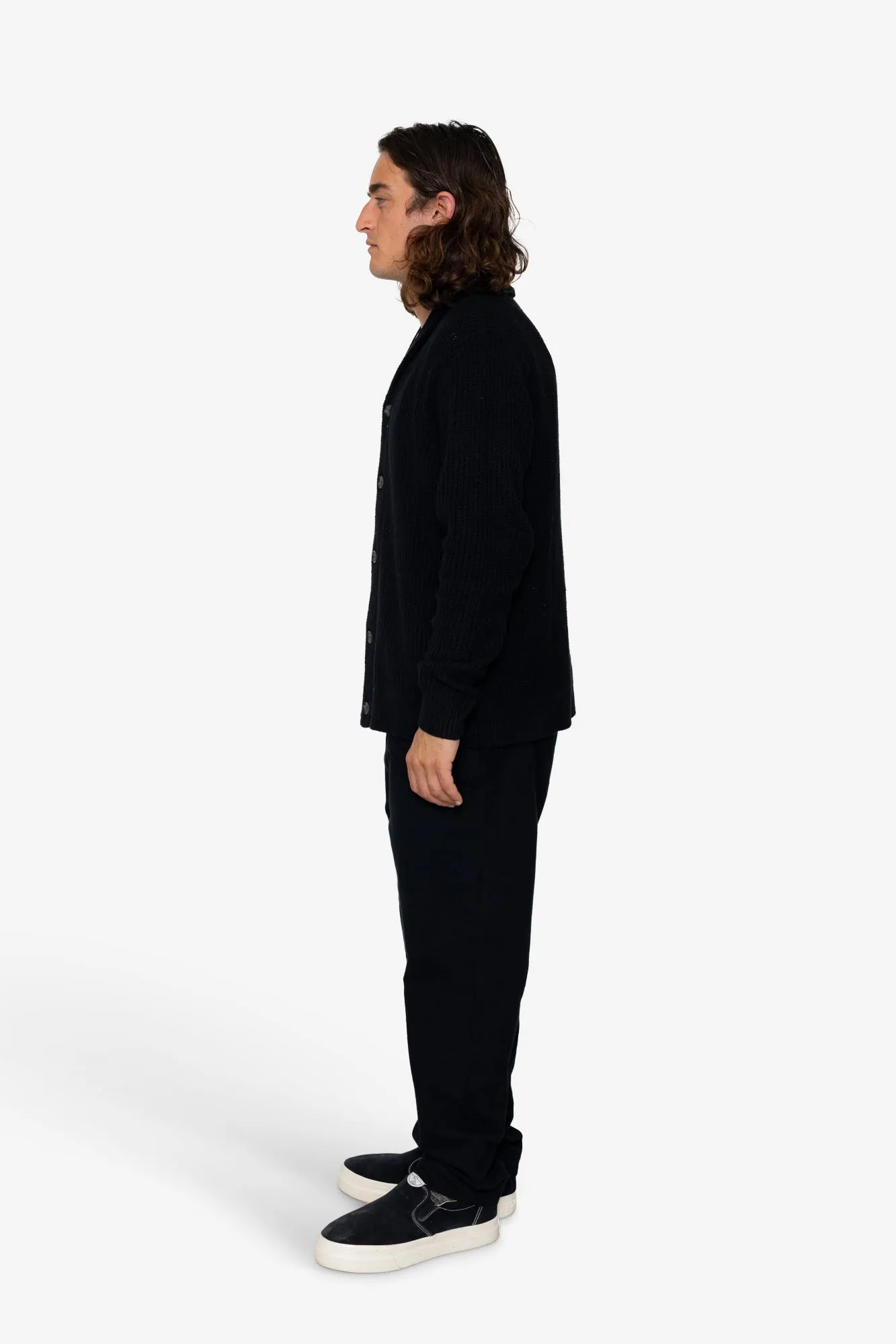 Heavy Shawl Cardigan - Black sold by Folk product image thumbnail 4