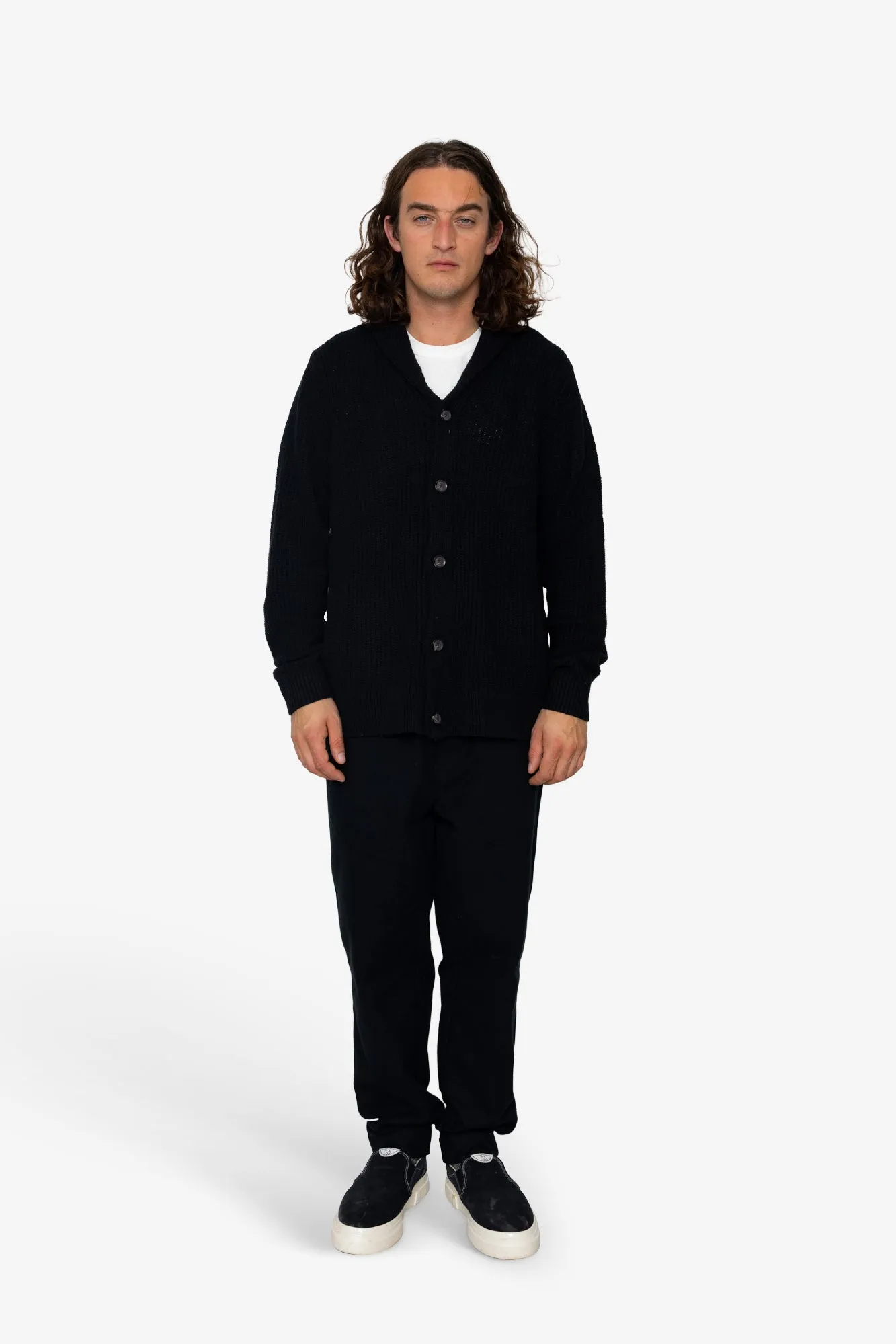 Heavy Shawl Cardigan - Black sold by Folk product image thumbnail 2